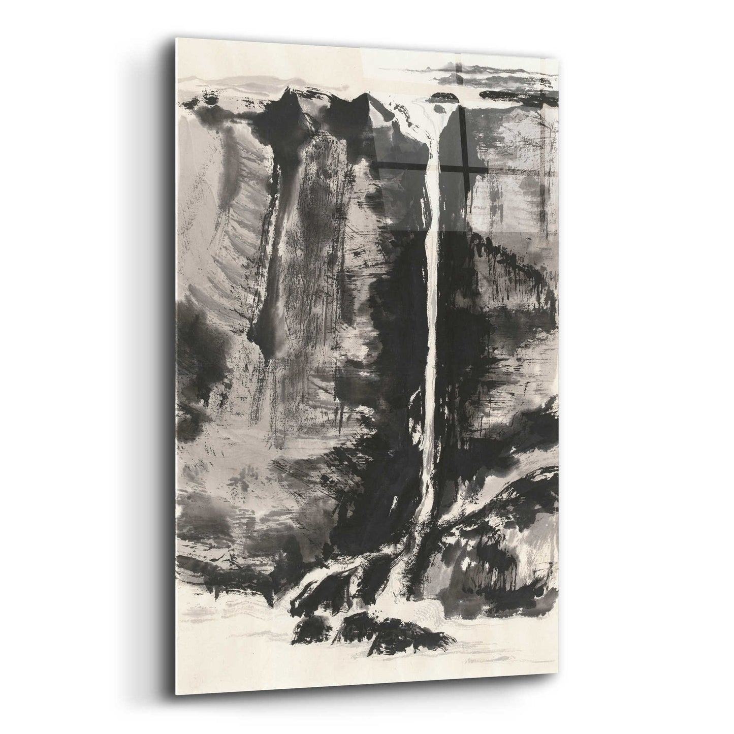 Epic Art 'Sumi Waterfall View III' by Chris Paschke, Acrylic Glass Wall Art,12x16