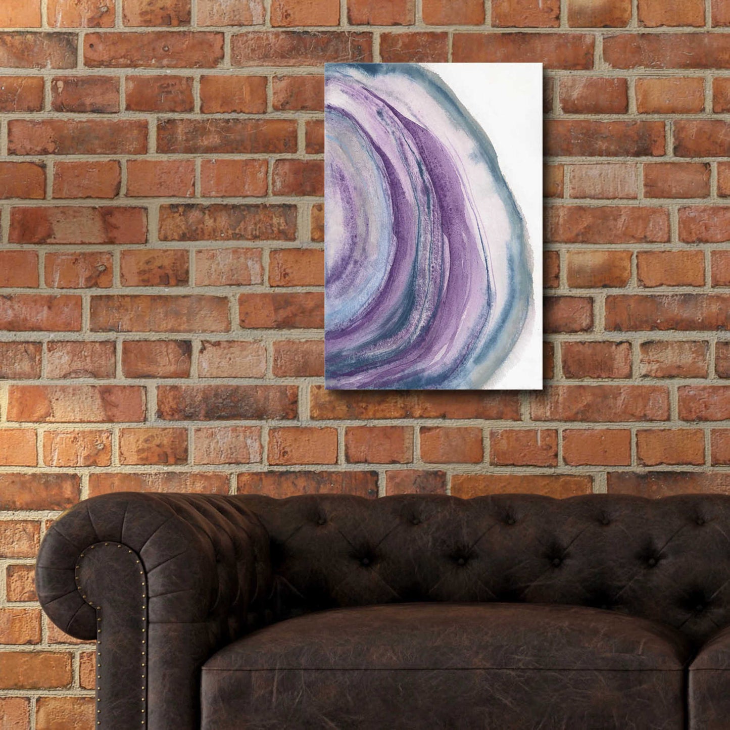 Epic Art 'Watercolor Geode II' by Chris Paschke, Acrylic Glass Wall Art,16x24