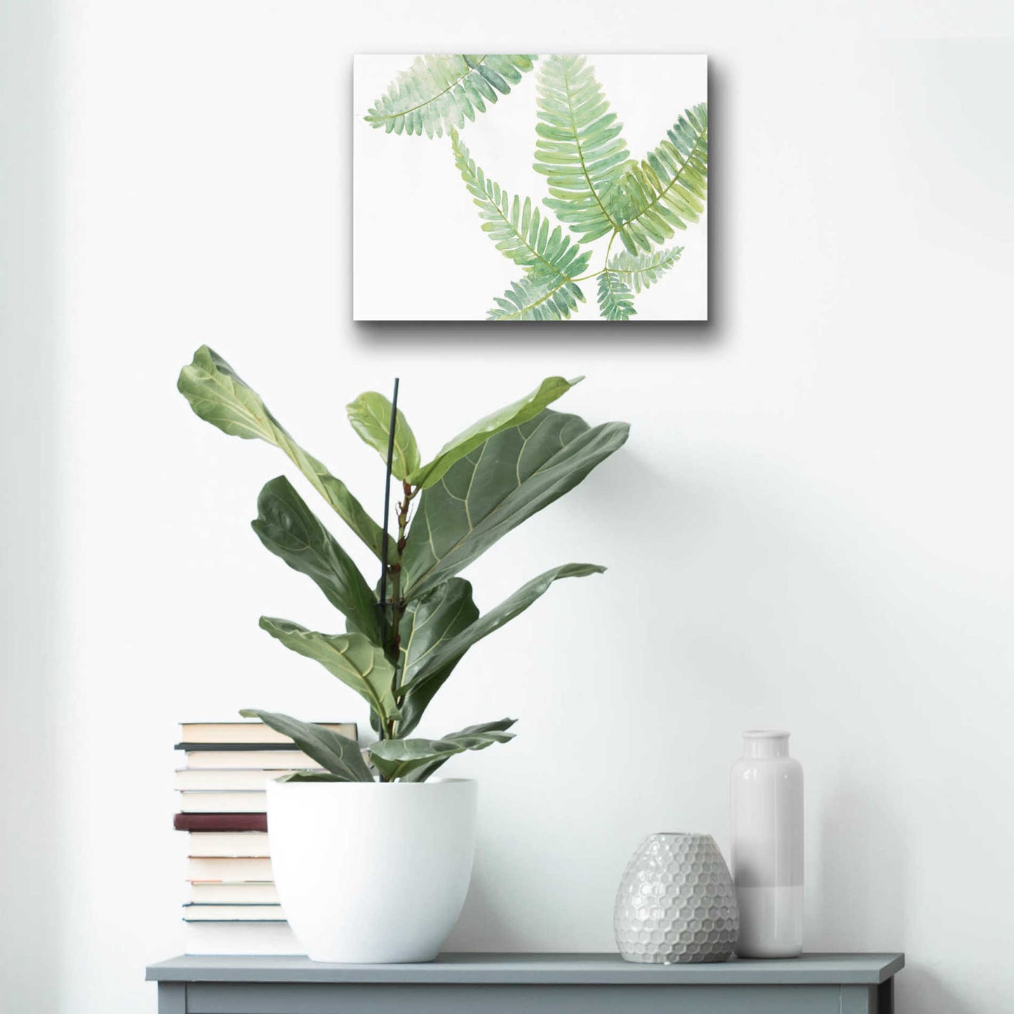 Epic Art 'Ferns II' by Chris Paschke, Acrylic Glass Wall Art,16x12