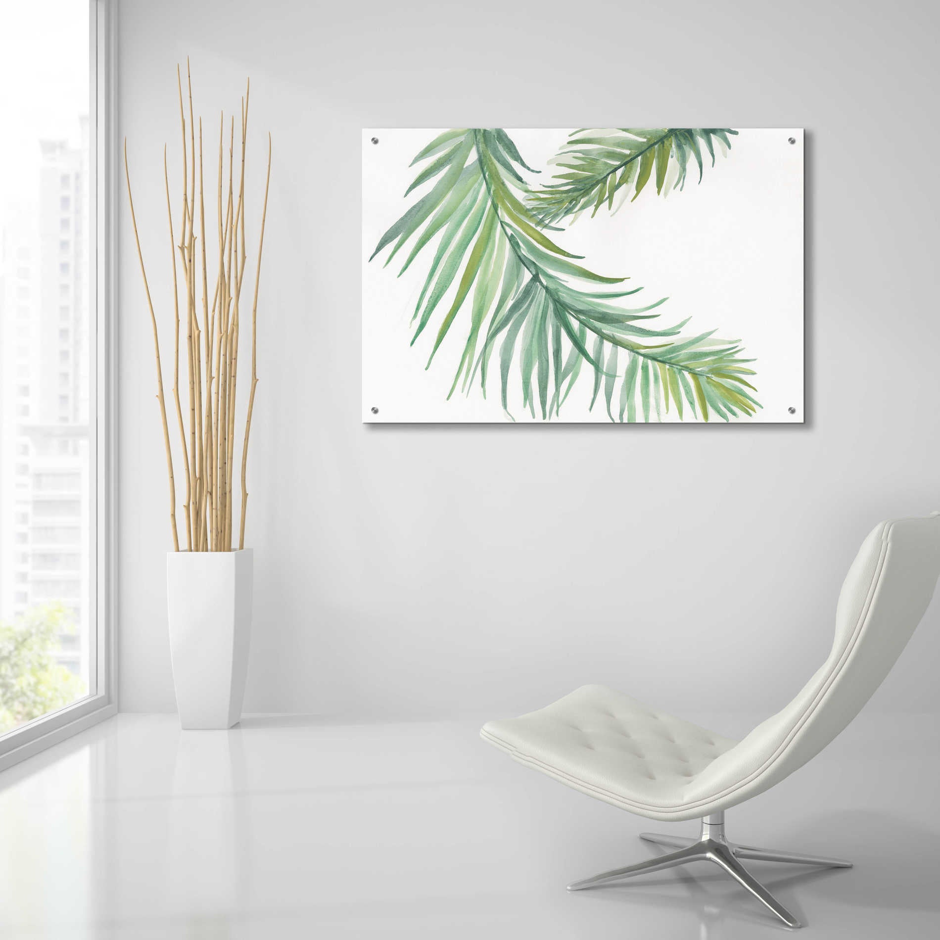 Epic Art 'Ferns IV' by Chris Paschke, Acrylic Glass Wall Art,36x24