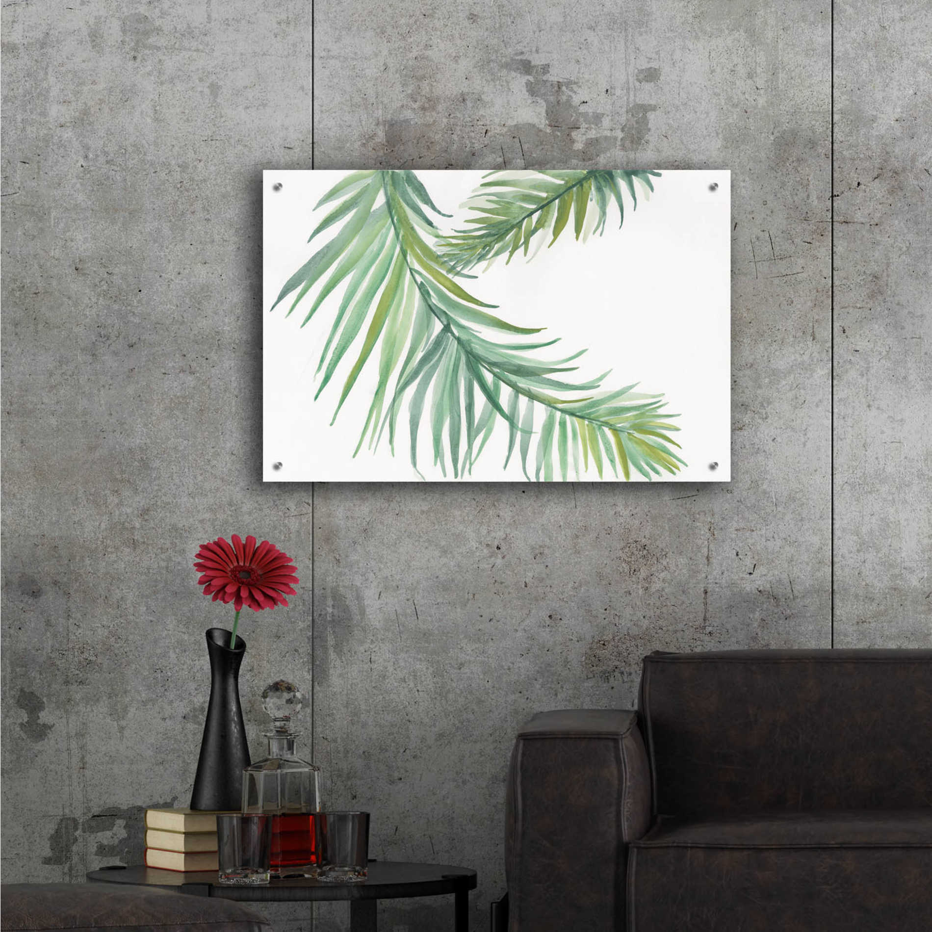 Epic Art 'Ferns IV' by Chris Paschke, Acrylic Glass Wall Art,36x24