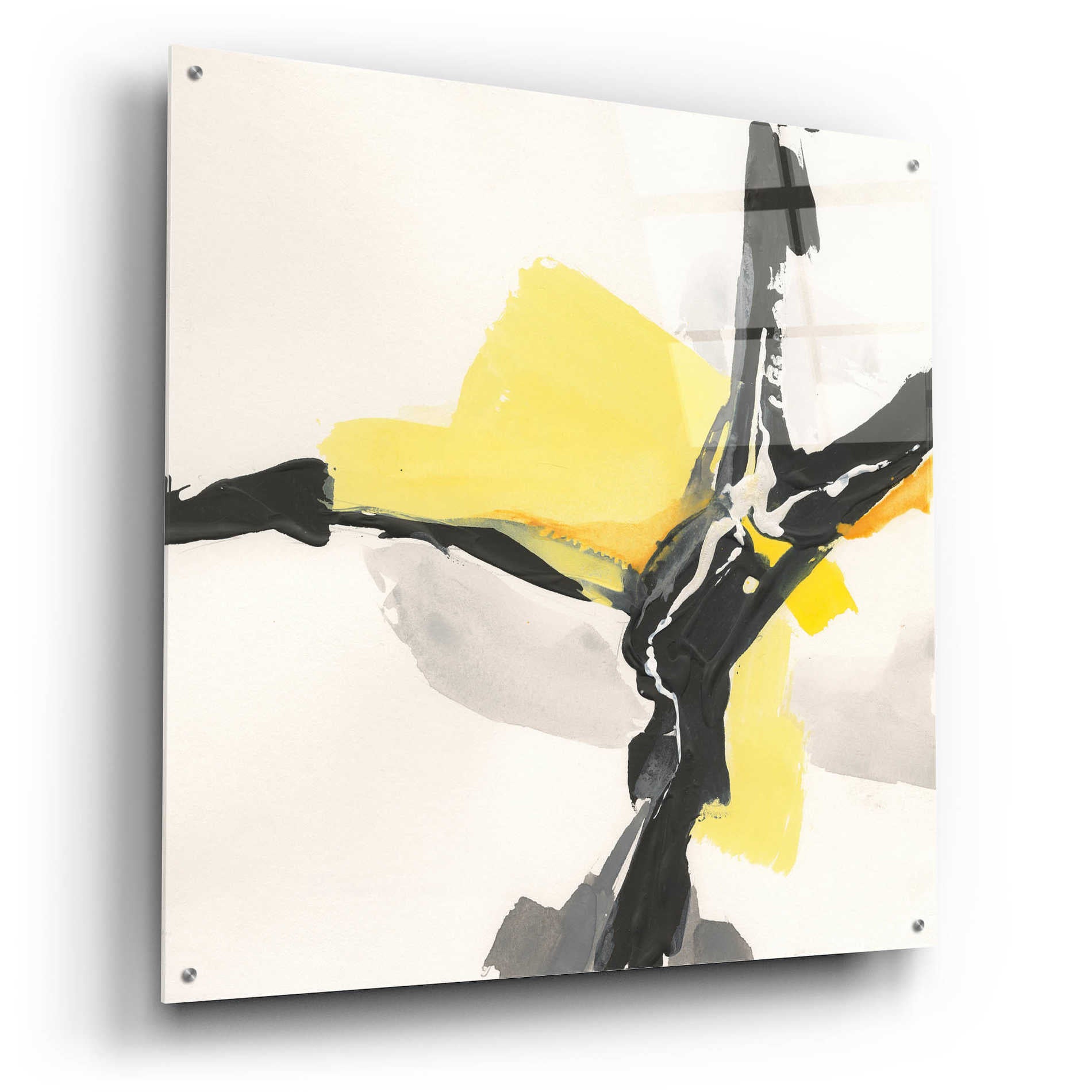 Epic Art 'Creamy Yellow III' by Chris Paschke, Acrylic Glass Wall Art,36x36