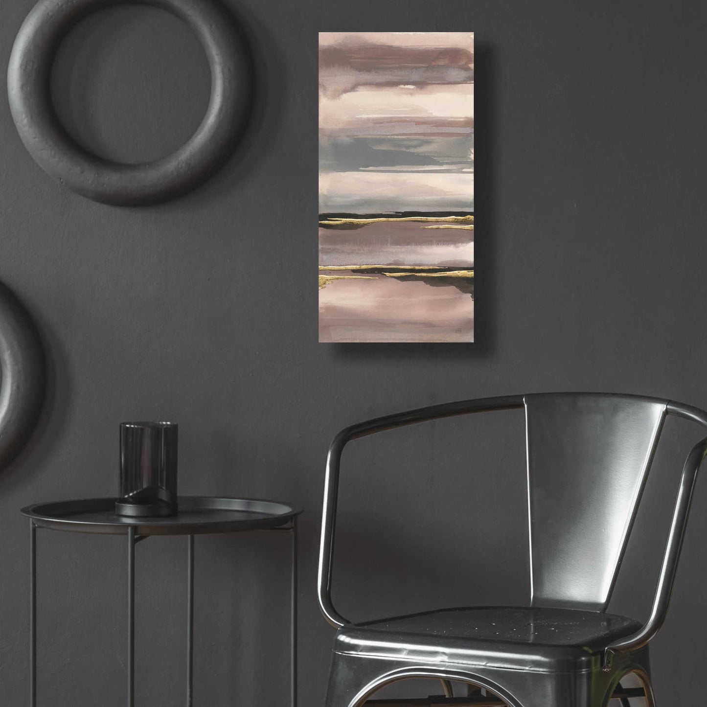 Epic Art 'Gilded Morning Fog IV' by Chris Paschke, Acrylic Glass Wall Art,12x24