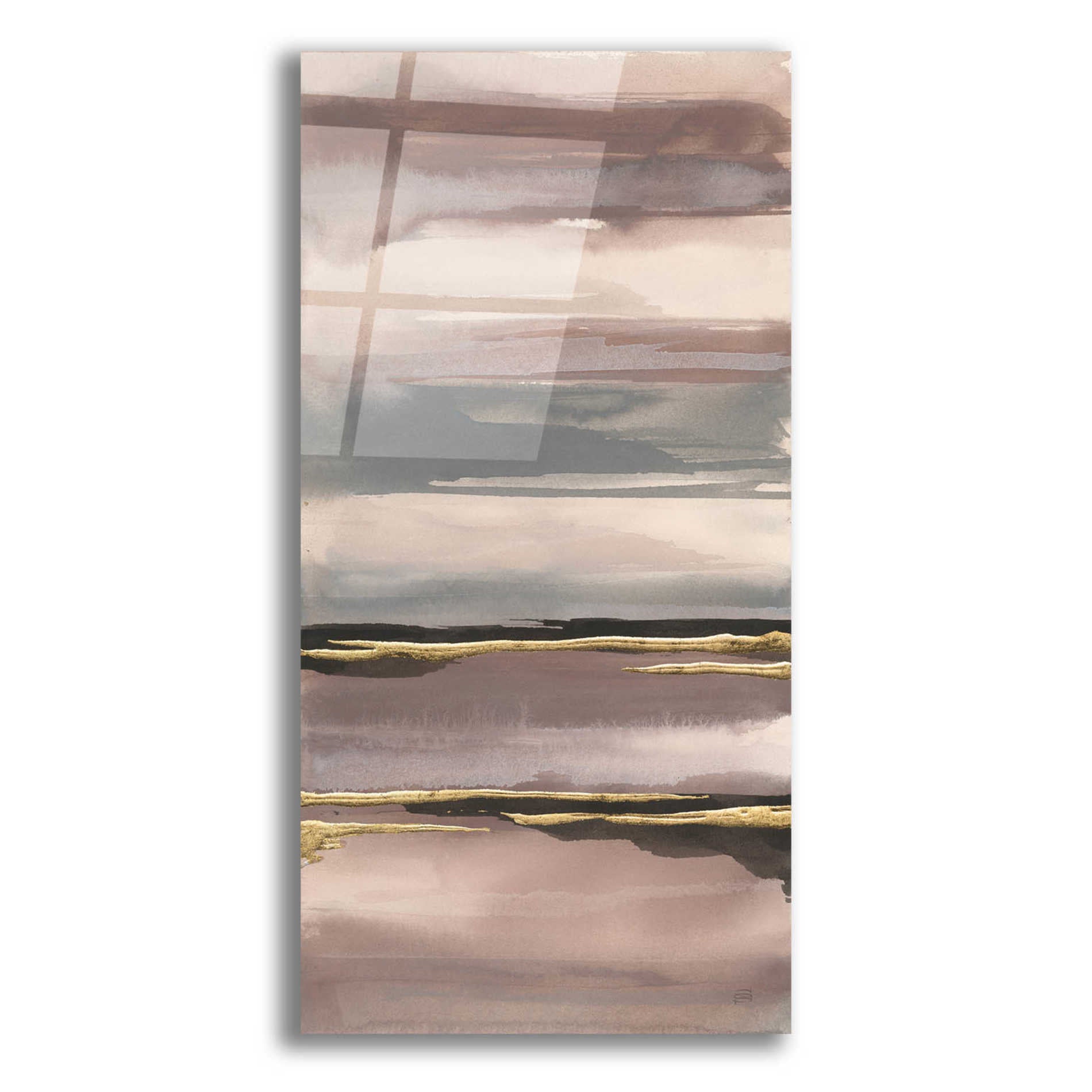 Epic Art 'Gilded Morning Fog IV' by Chris Paschke, Acrylic Glass Wall Art