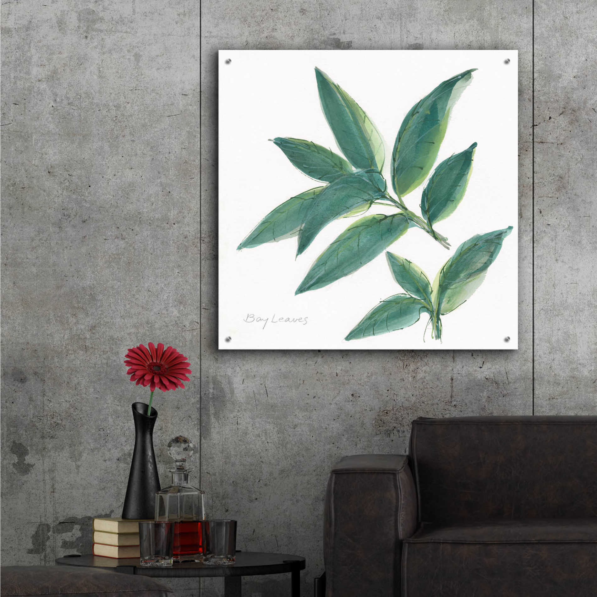 Epic Art 'Bay Leaf' by Chris Paschke, Acrylic Glass Wall Art,36x36