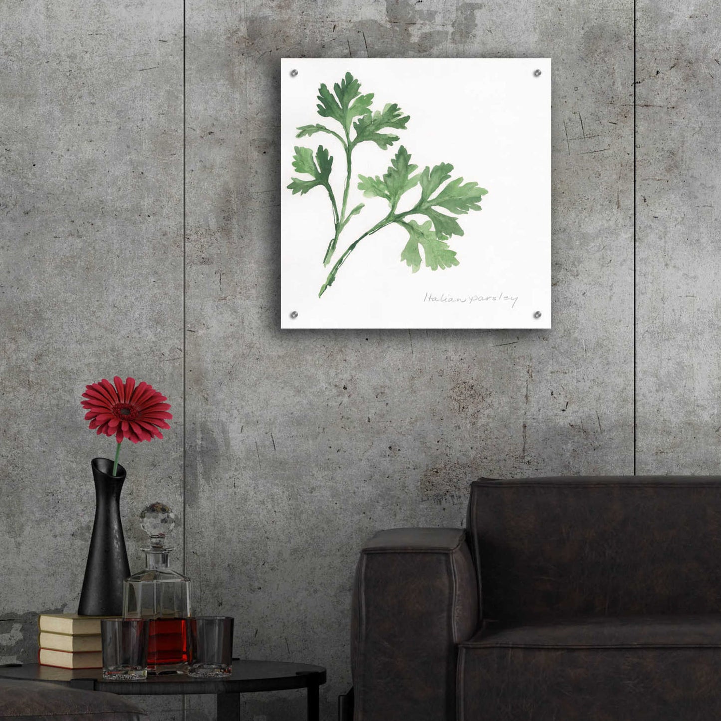 Epic Art 'Italian Parsley' by Chris Paschke, Acrylic Glass Wall Art,24x24