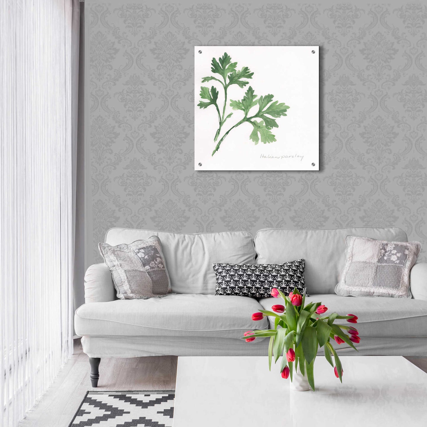 Epic Art 'Italian Parsley' by Chris Paschke, Acrylic Glass Wall Art,24x24