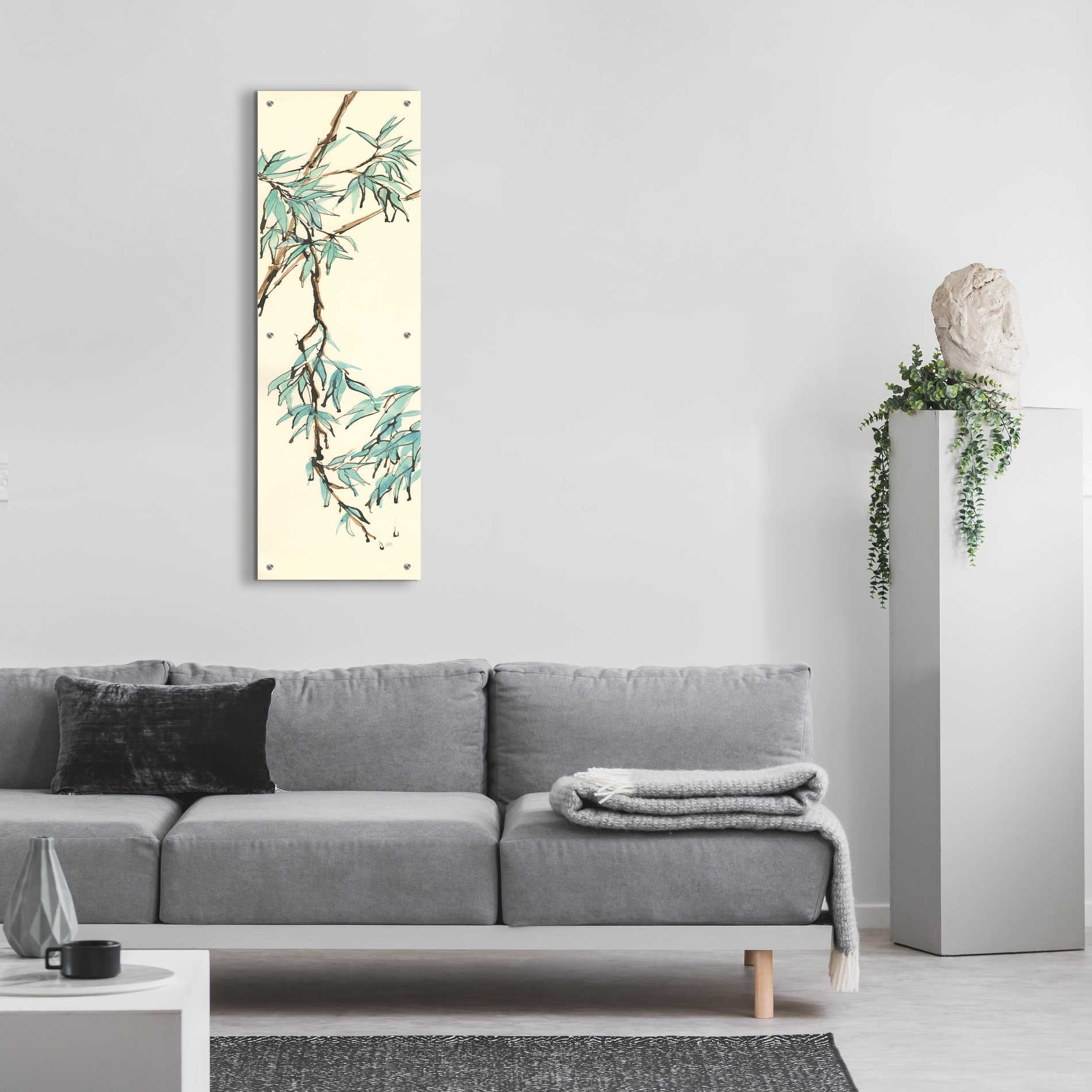 Epic Art 'Summer Bamboo II' by Chris Paschke, Acrylic Glass Wall Art,16x48