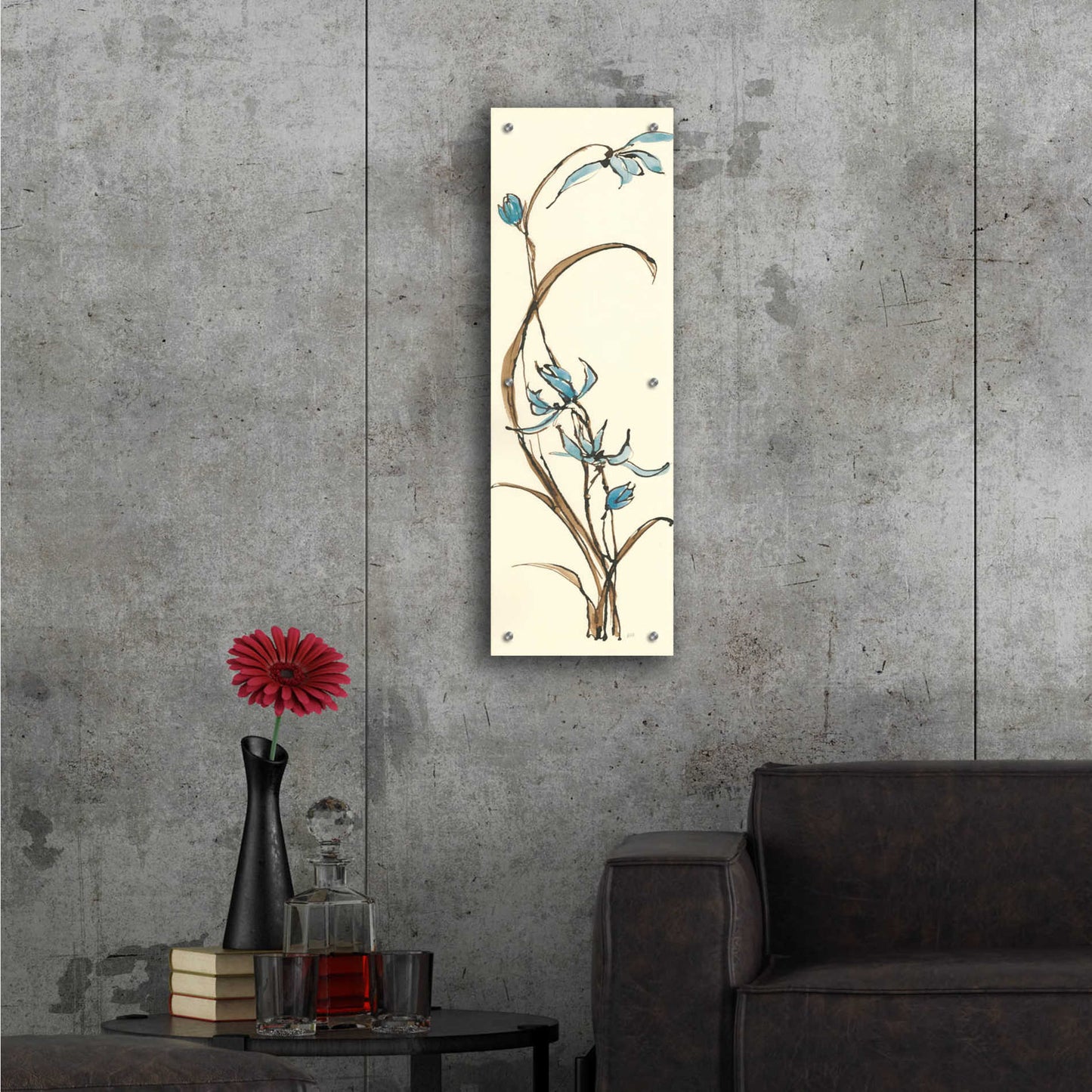 Epic Art 'Spring Orchids II' by Chris Paschke, Acrylic Glass Wall Art,12x36