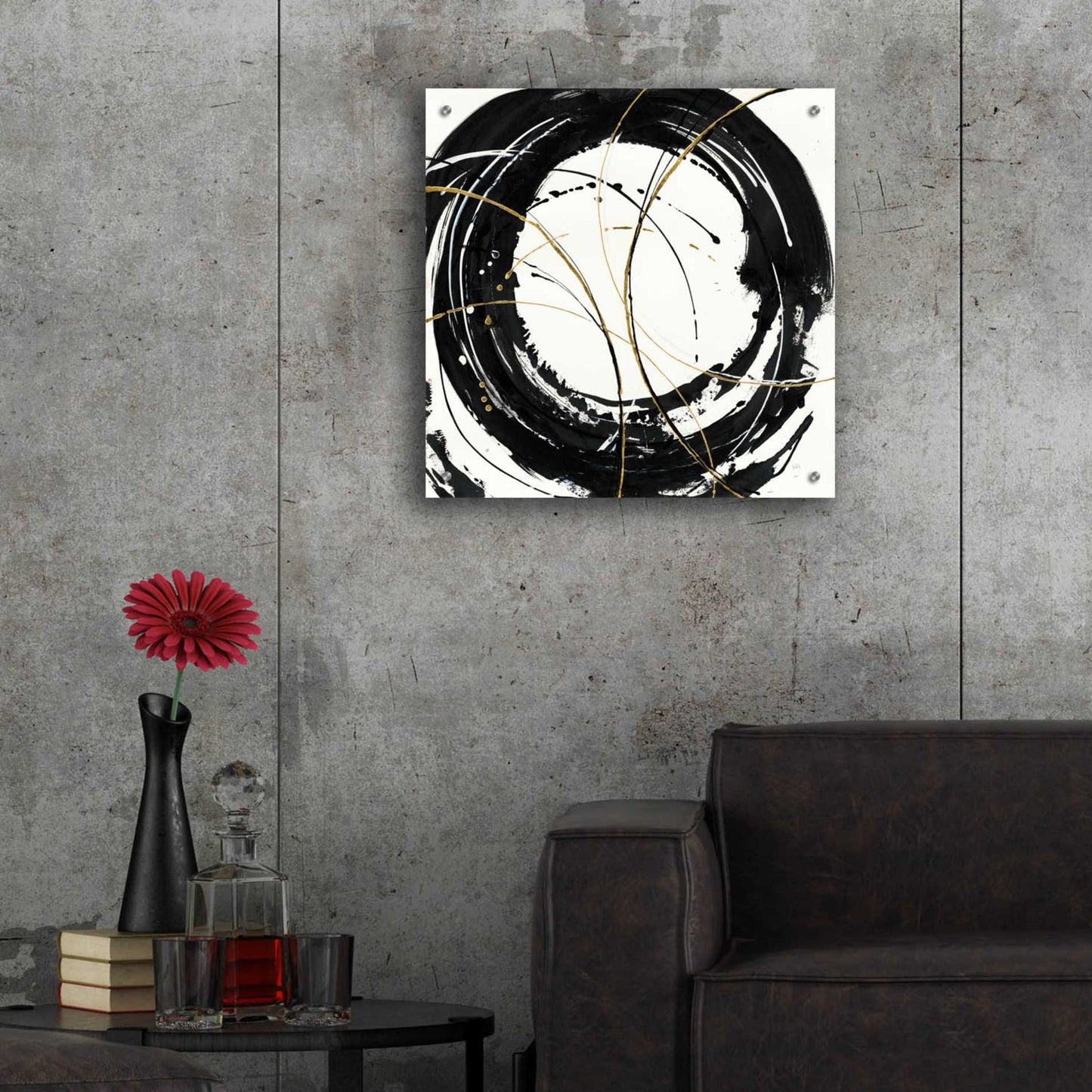 Epic Art 'Circular Web' by Chris Paschke, Acrylic Glass Wall Art,24x24