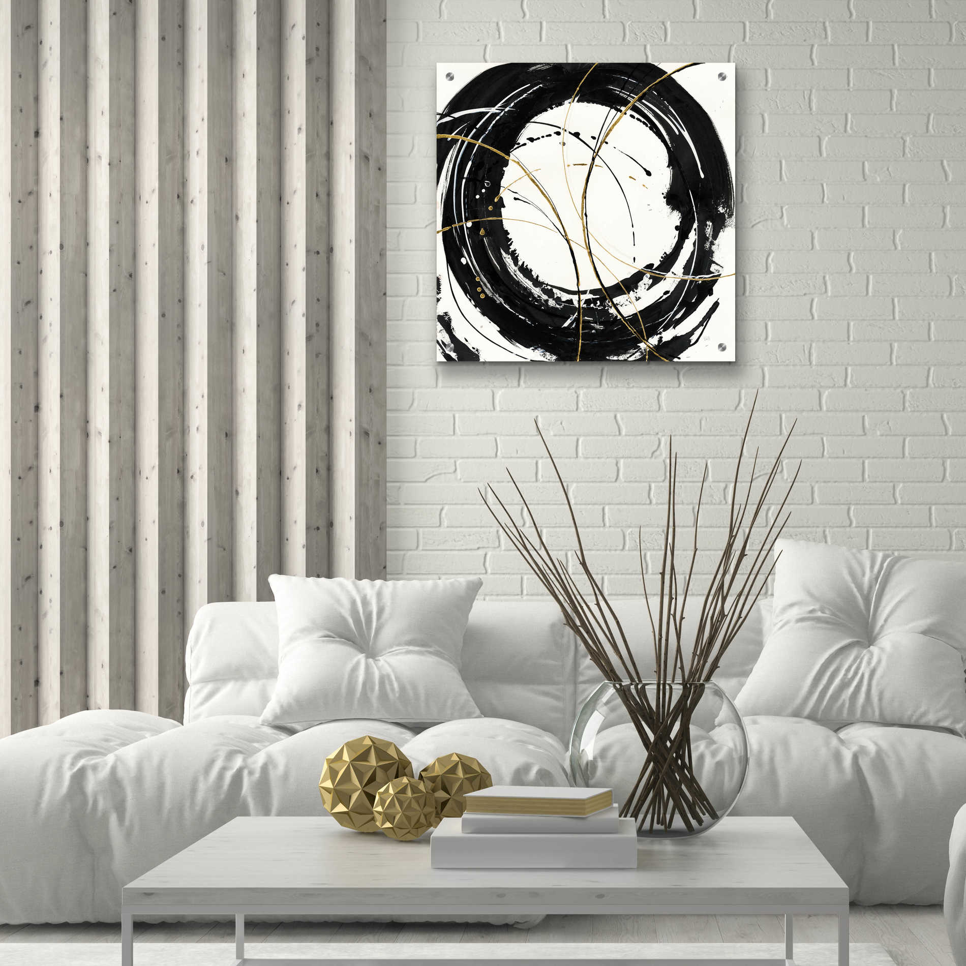 Epic Art 'Circular Web' by Chris Paschke, Acrylic Glass Wall Art,24x24