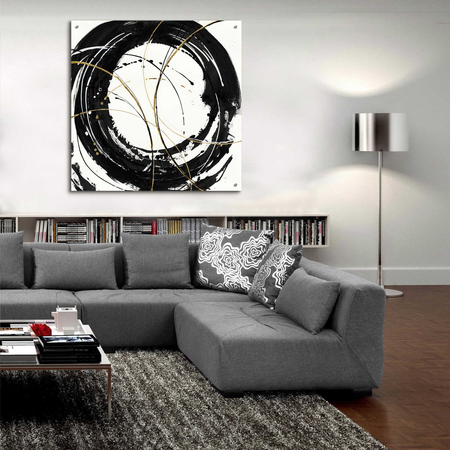 Epic Art 'Circular Web' by Chris Paschke, Acrylic Glass Wall Art,36x36