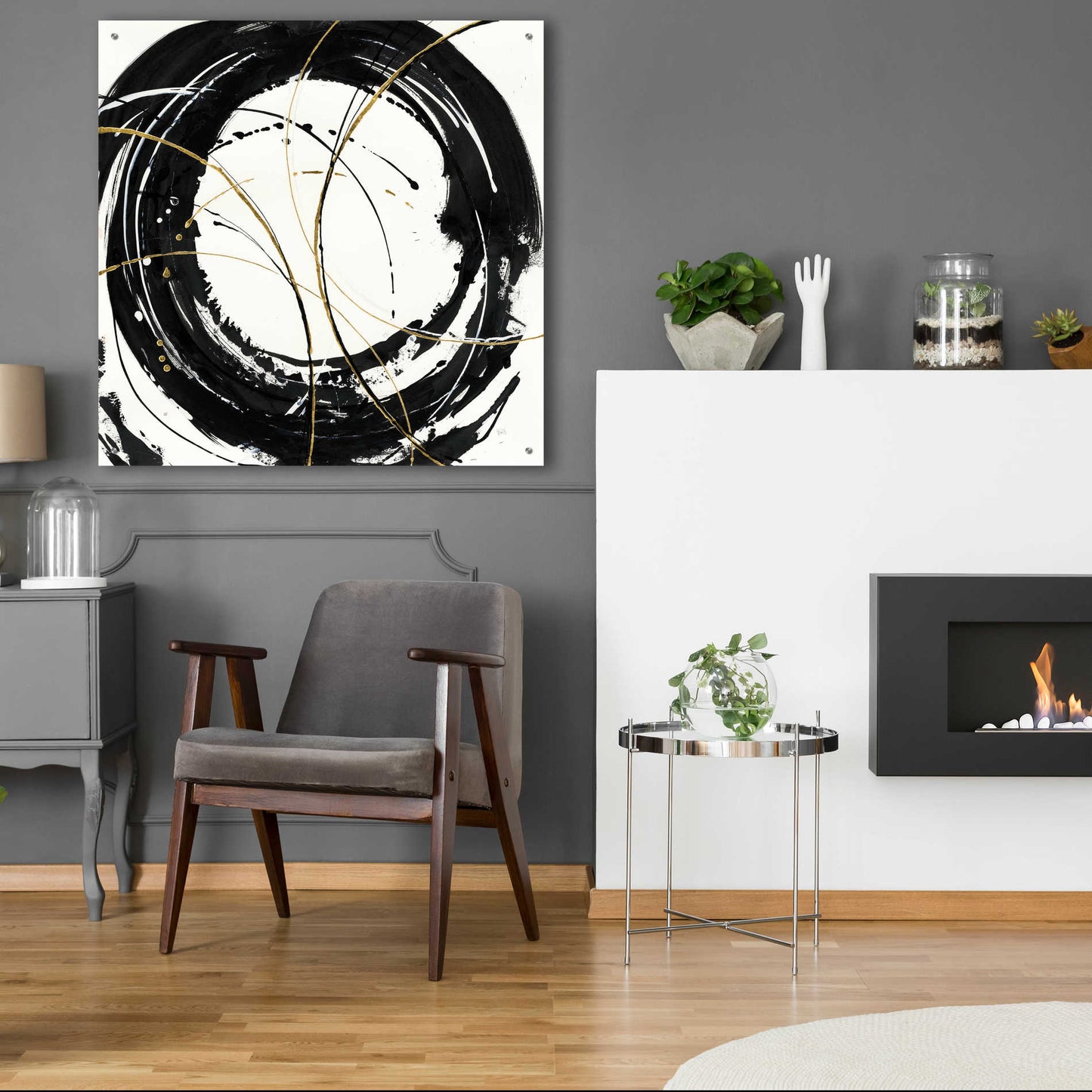 Epic Art 'Circular Web' by Chris Paschke, Acrylic Glass Wall Art,36x36