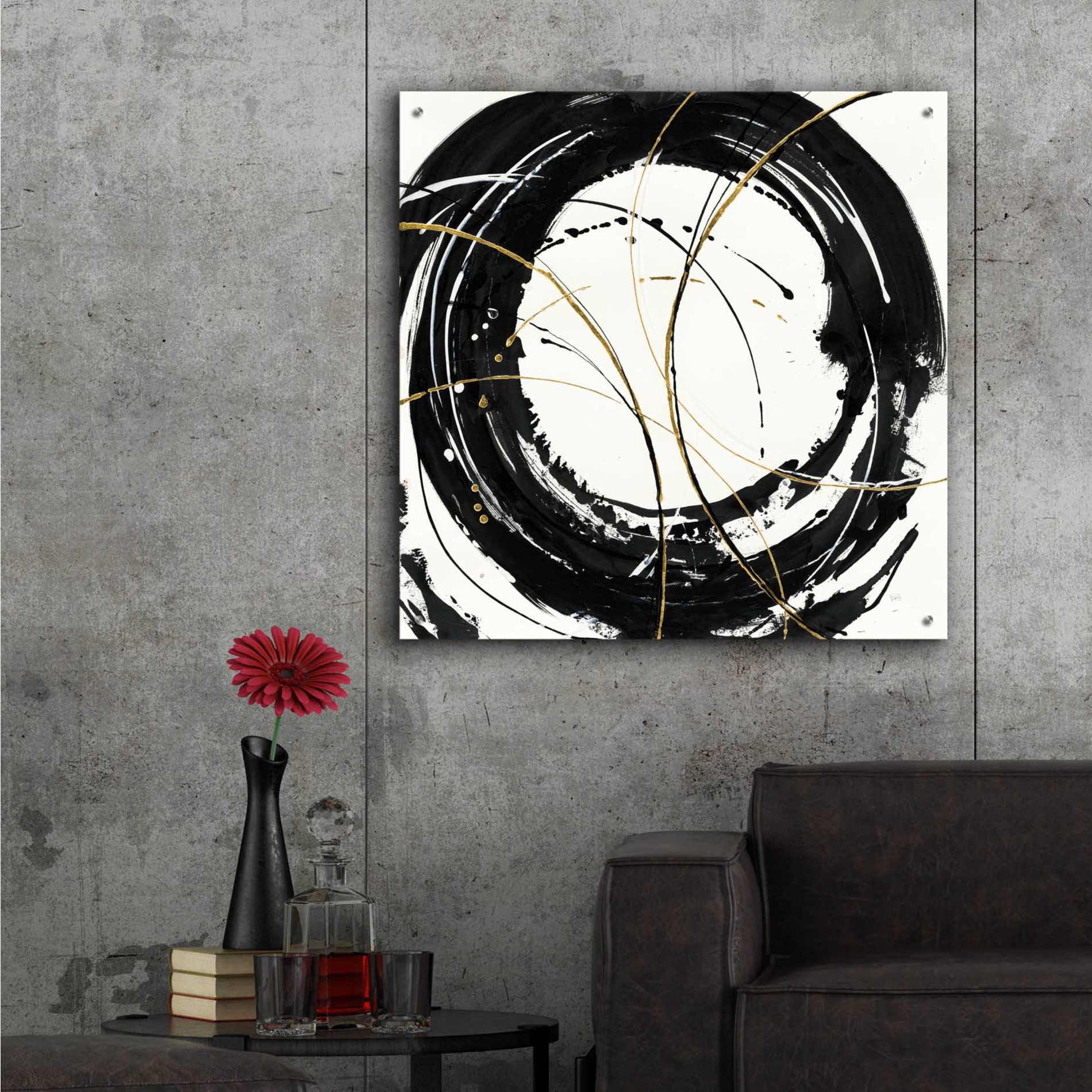 Epic Art 'Circular Web' by Chris Paschke, Acrylic Glass Wall Art,36x36