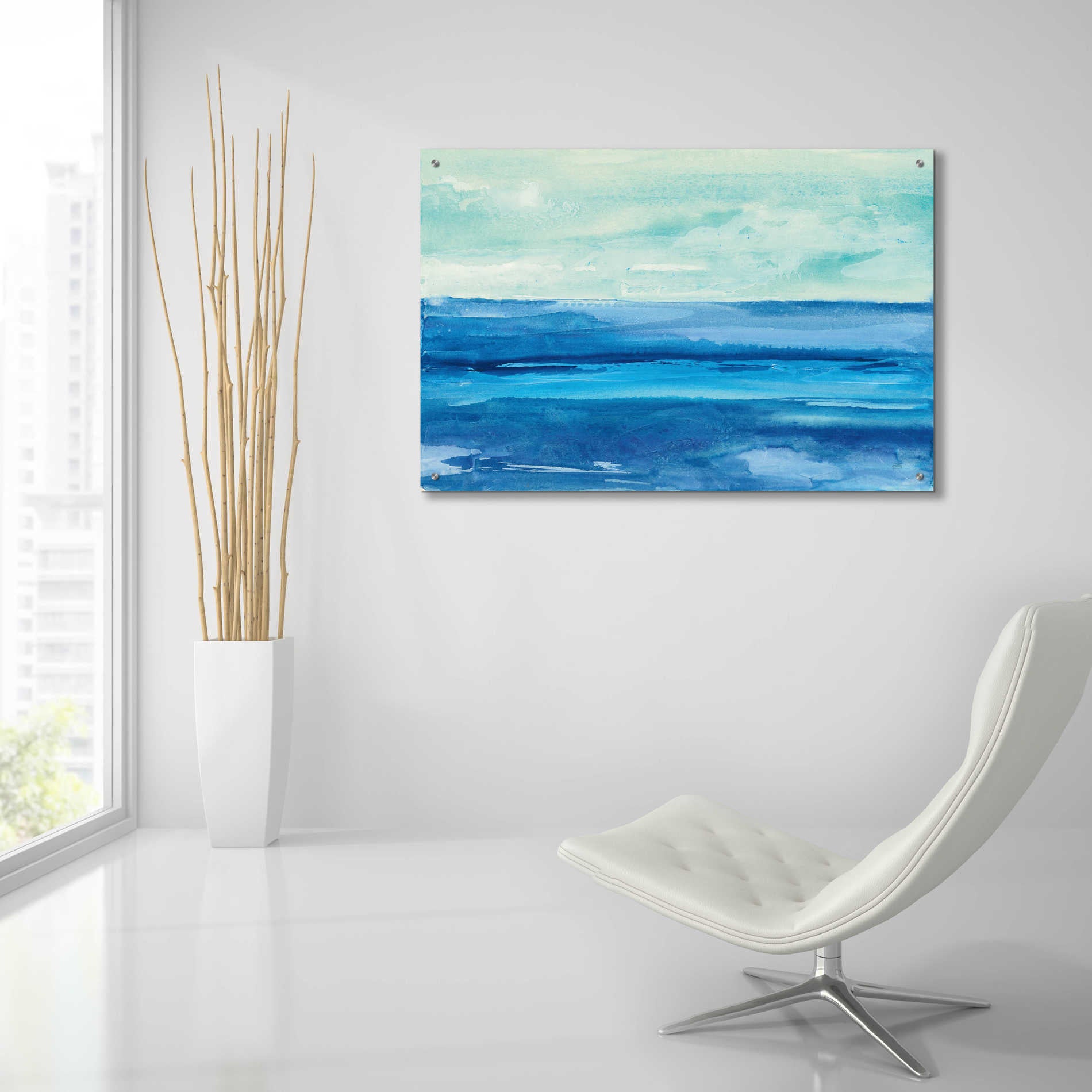 Epic Art 'Out to Sea' by Chris Paschke, Acrylic Glass Wall Art,36x24