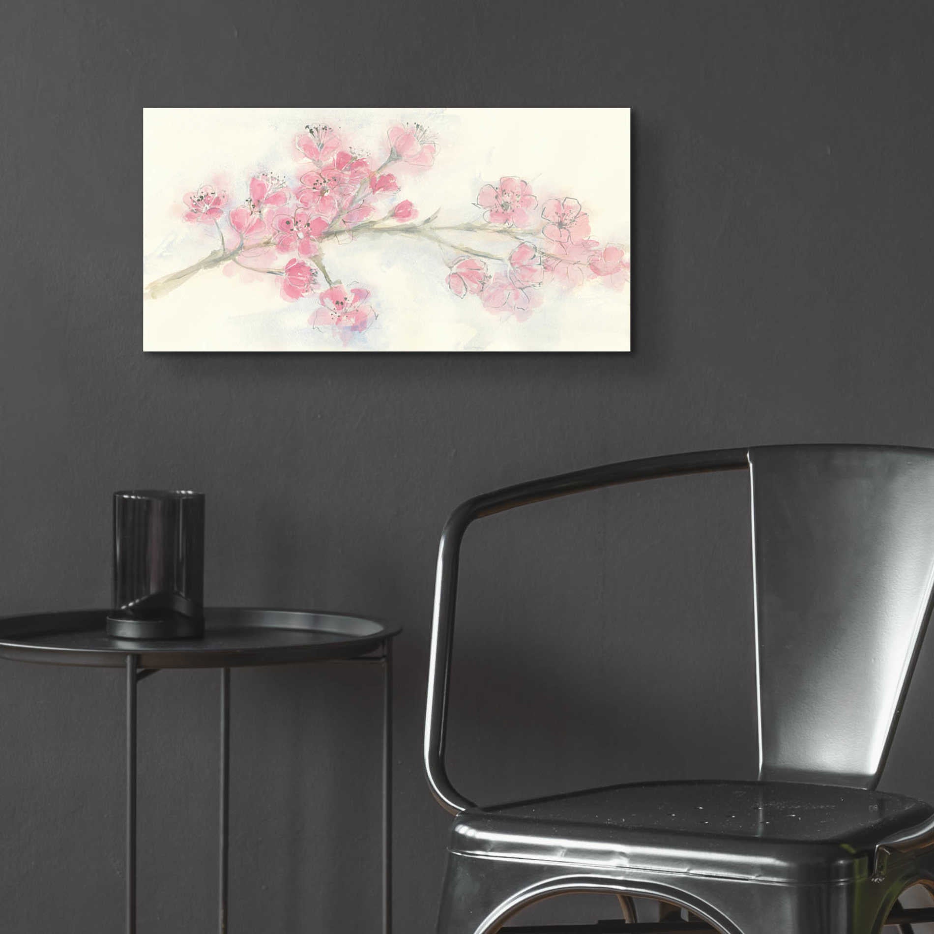 Epic Art 'Cherry Blossom I' by Chris Paschke, Acrylic Glass Wall Art,24x12