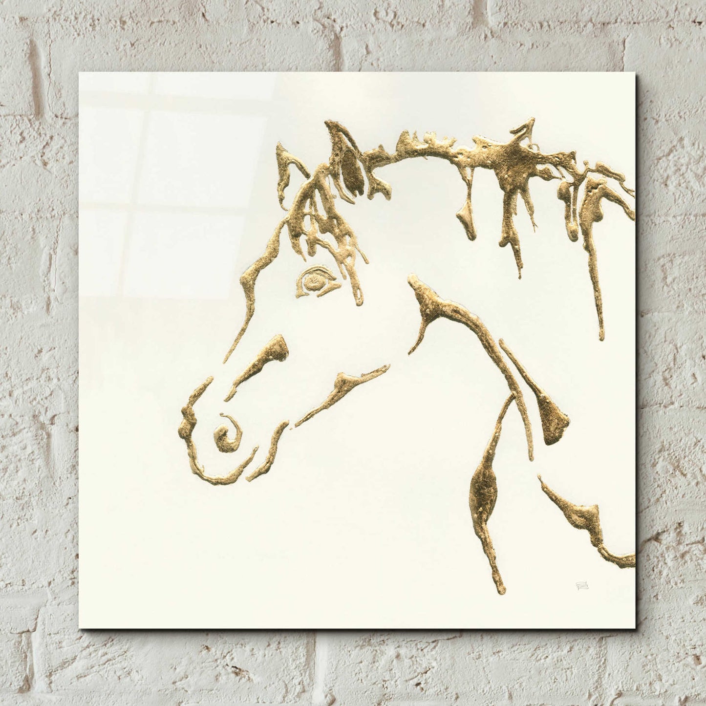 Epic Art  'Gilded Cowpony' by Chris Paschke,12x12