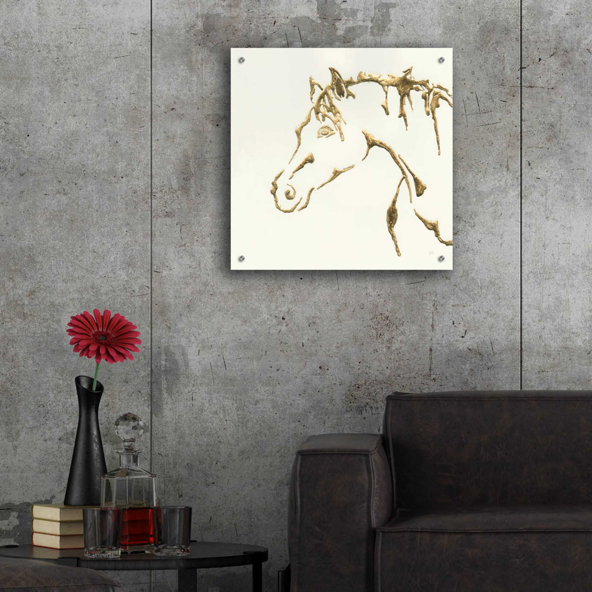 Epic Art  'Gilded Cowpony' by Chris Paschke,24x24