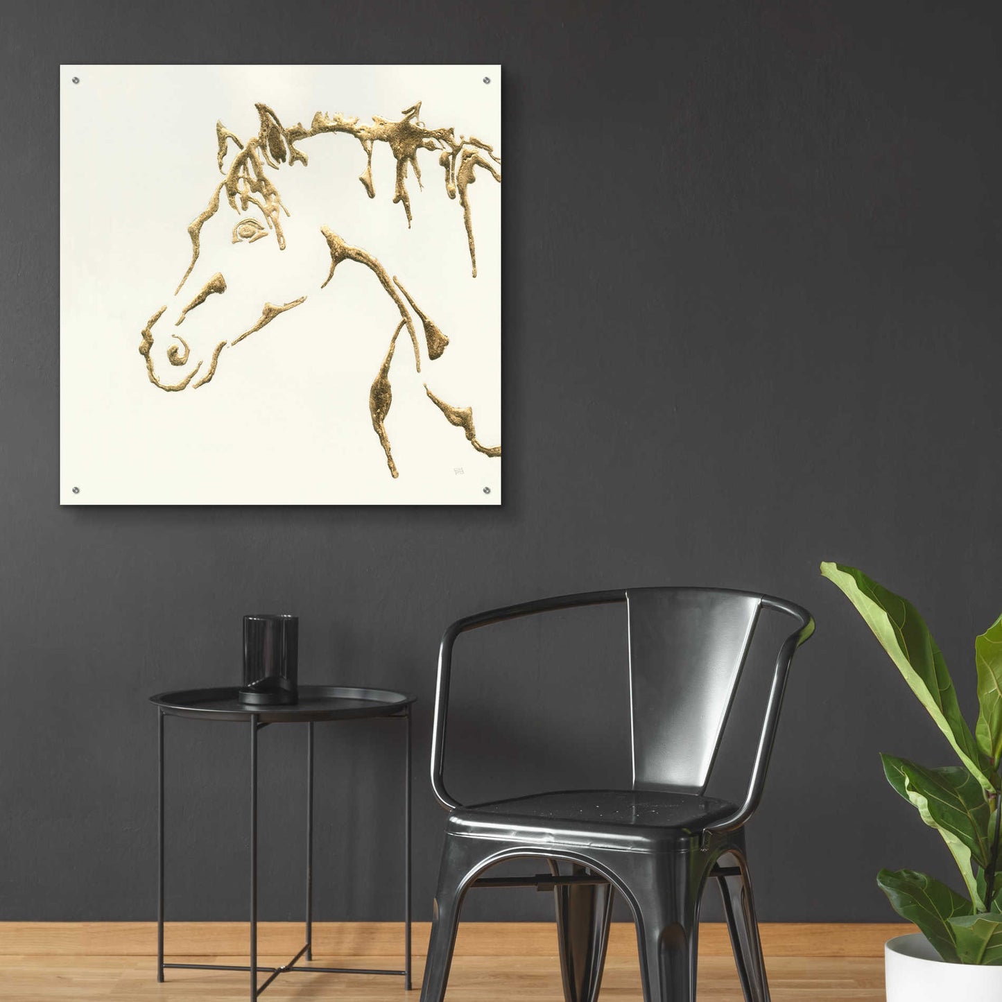 Epic Art  'Gilded Cowpony' by Chris Paschke,36x36