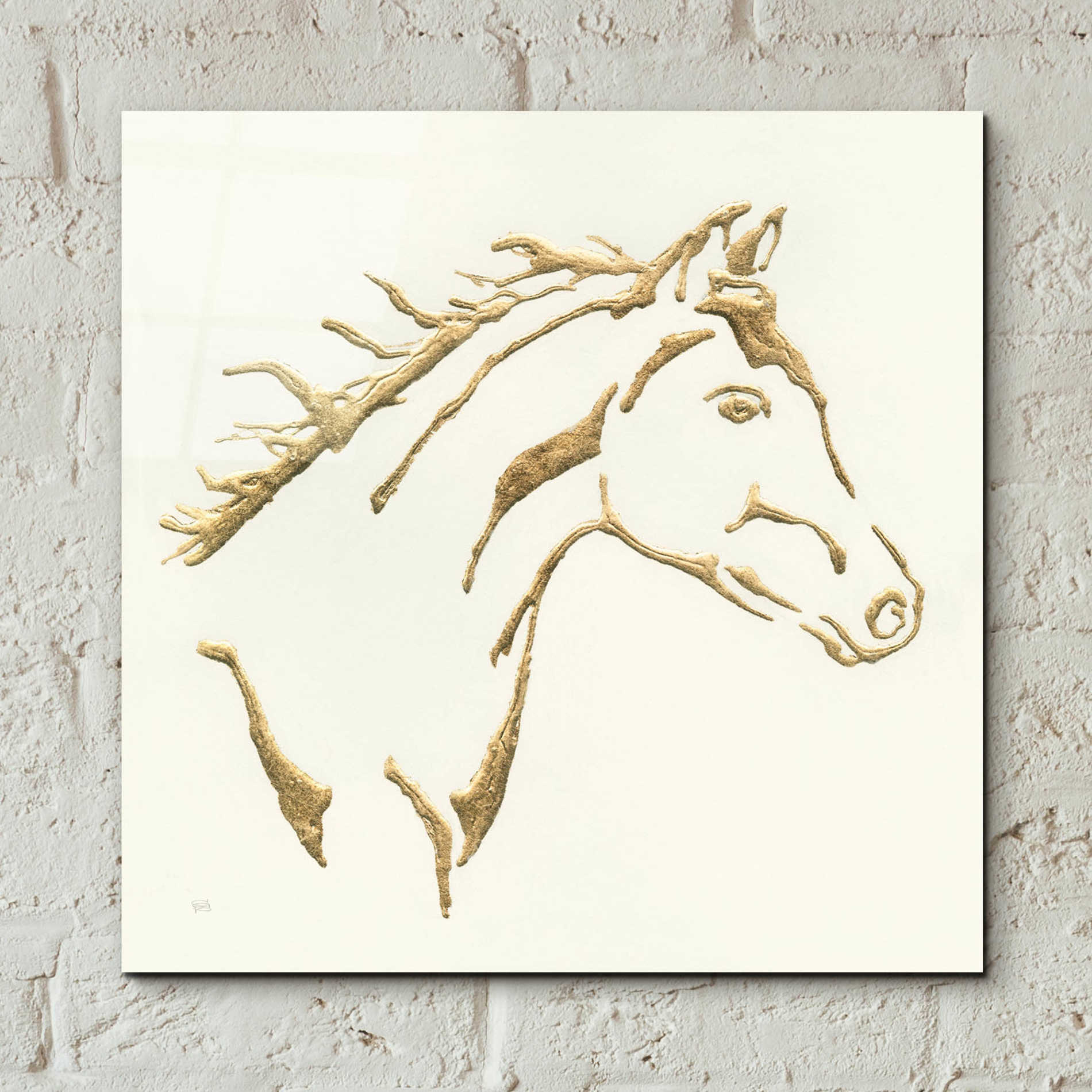 Epic Art  'Gilded Filly' by Chris Paschke,12x12