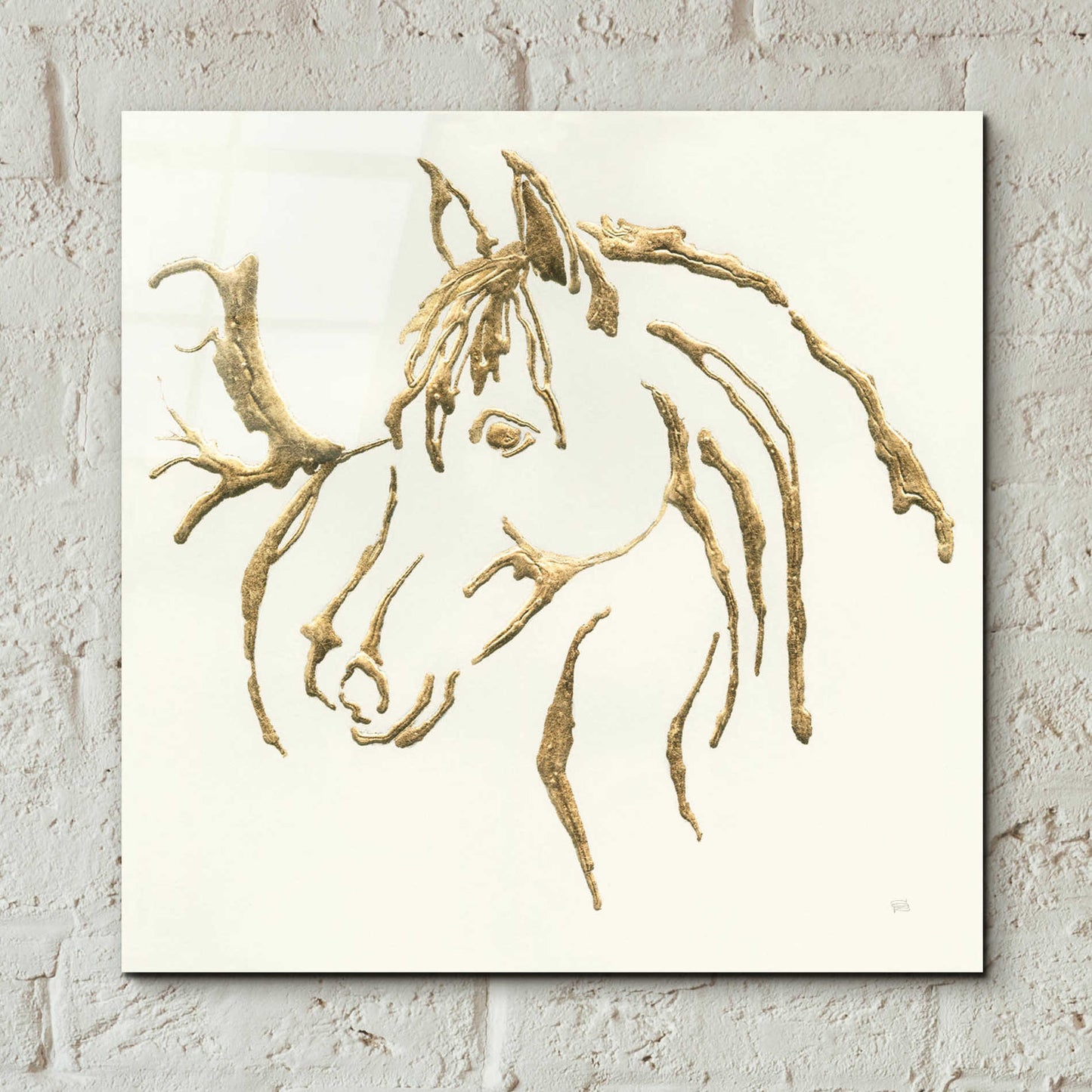 Epic Art  'Gilded Mare' by Chris Paschke,12x12