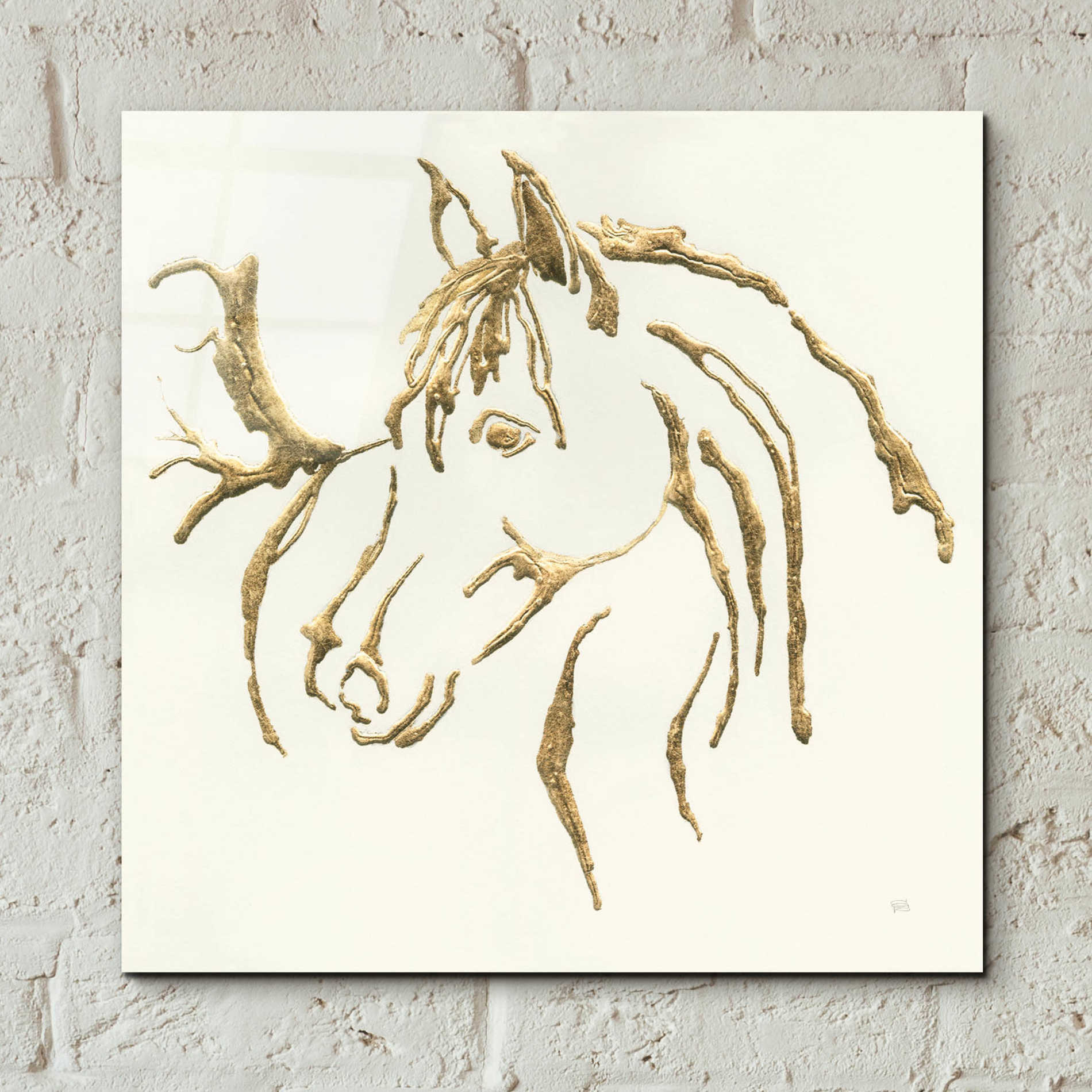 Epic Art  'Gilded Mare' by Chris Paschke,12x12