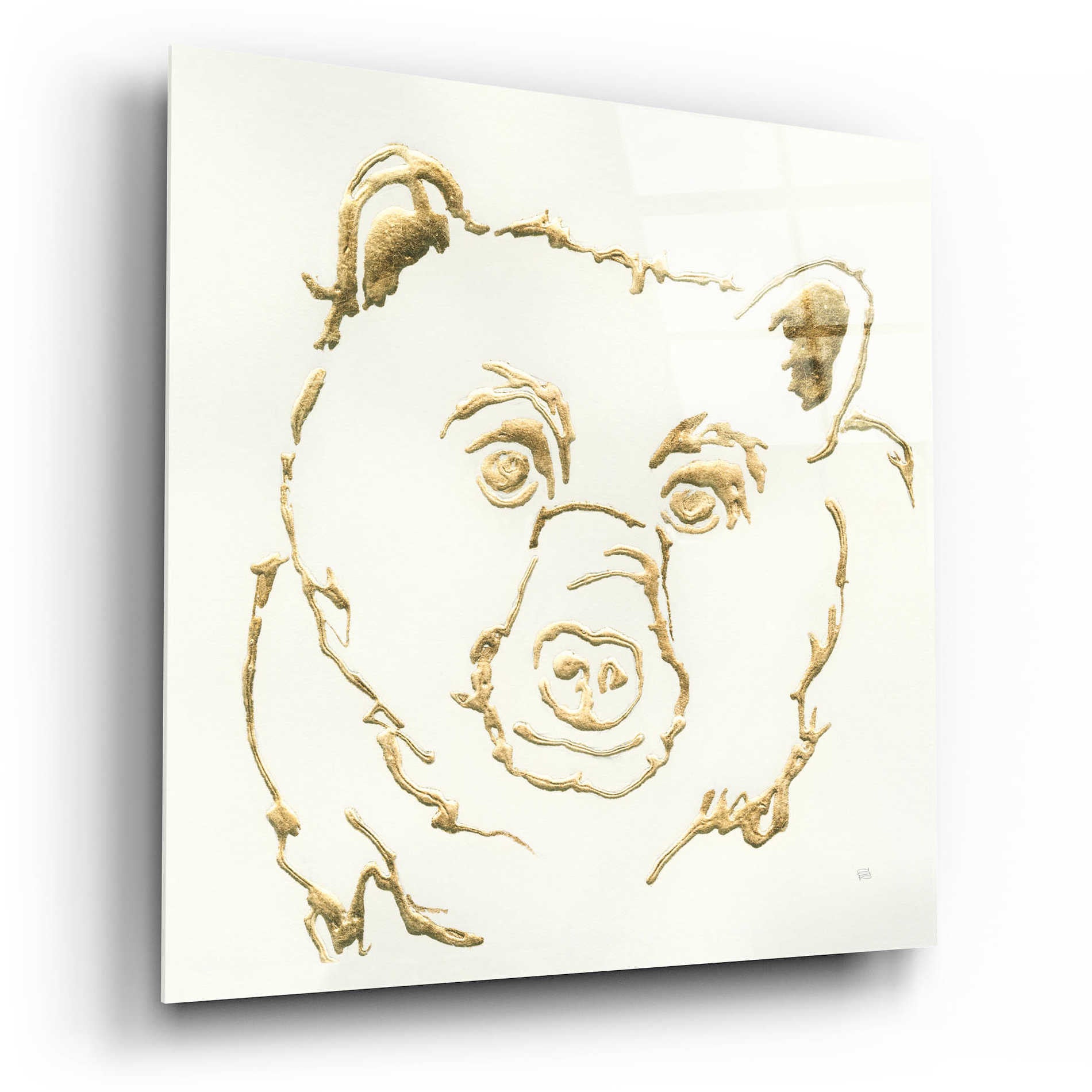 Epic Art  'Gilded Black Bear' by Chris Paschke,12x12