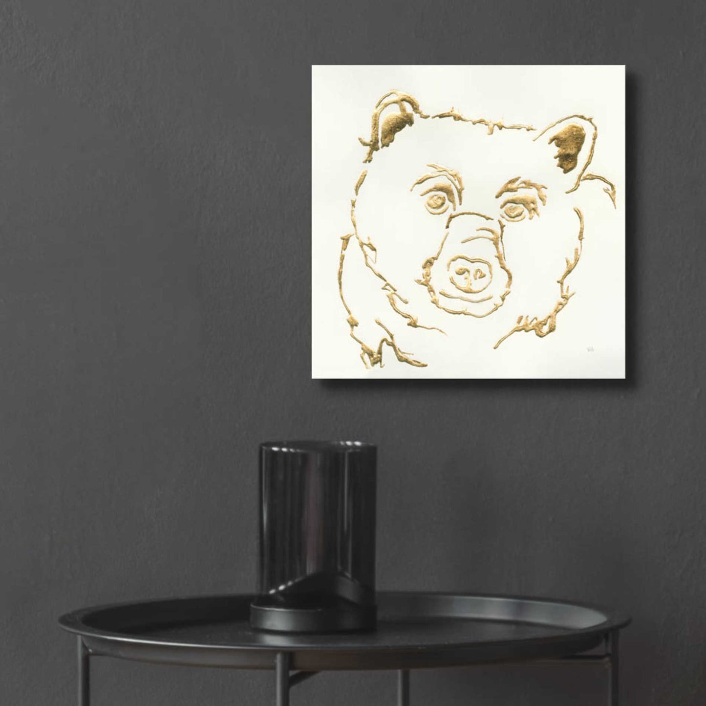 Epic Art  'Gilded Black Bear' by Chris Paschke,12x12