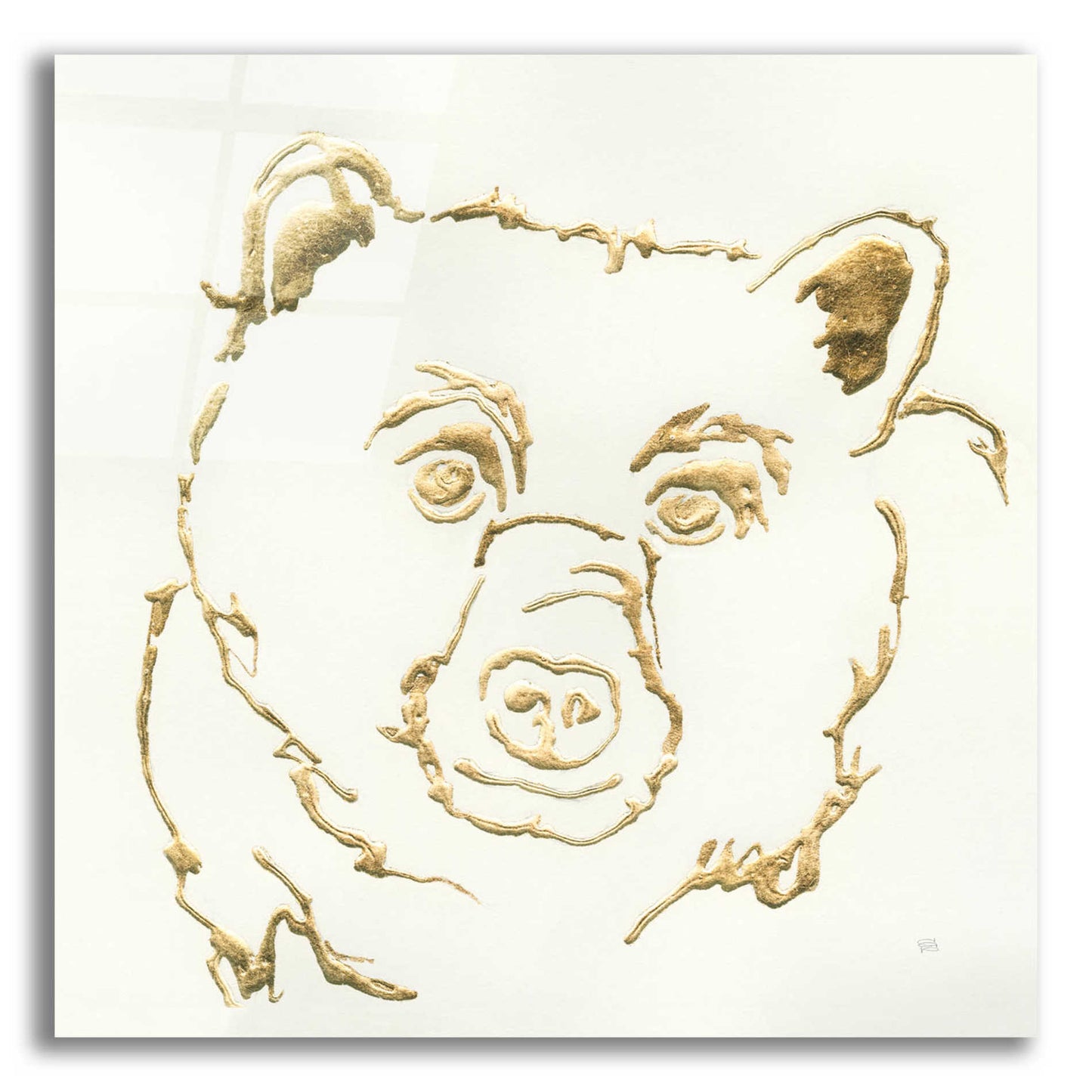 Epic Art  'Gilded Black Bear' by Chris Paschke,12x12