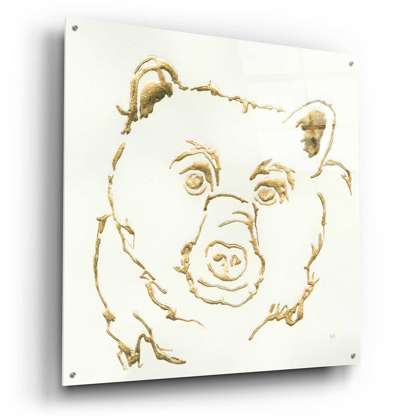 Epic Art  'Gilded Black Bear' by Chris Paschke,36x36