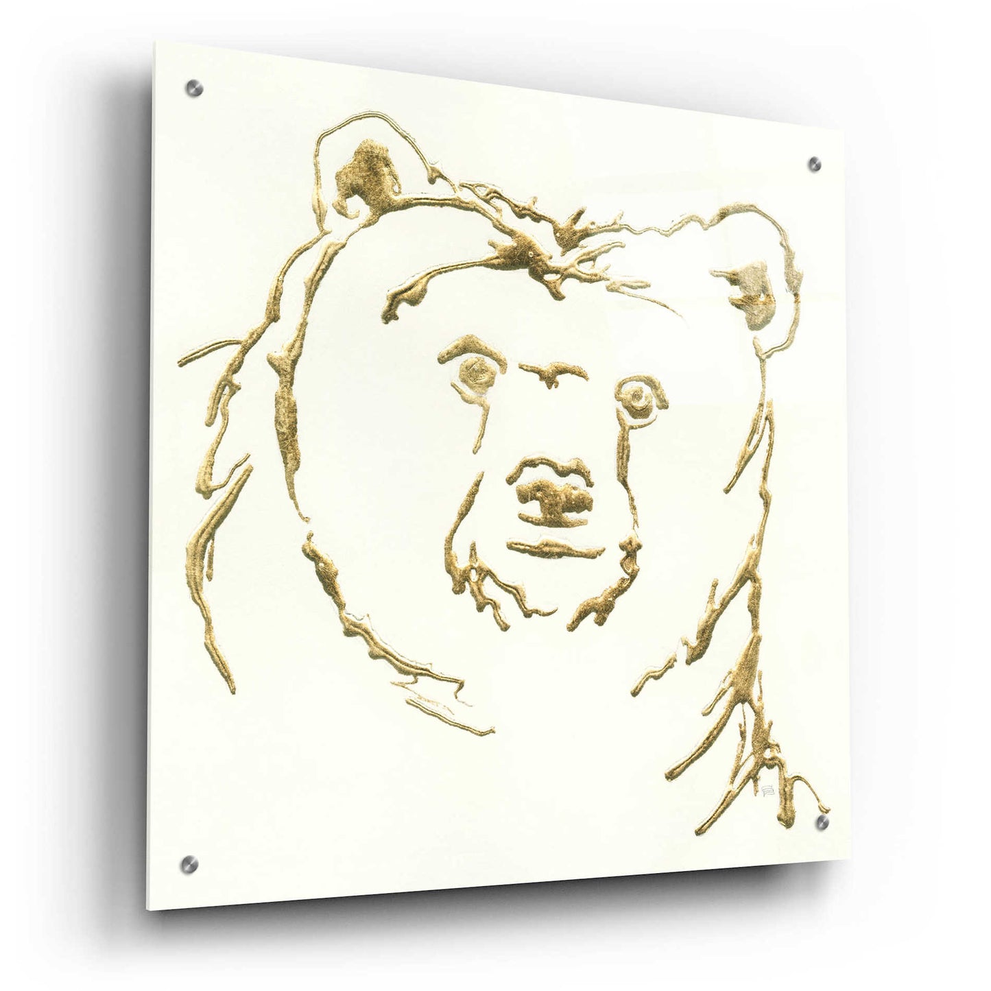 Epic Art  'Gilded Brown Bear' by Chris Paschke,24x24