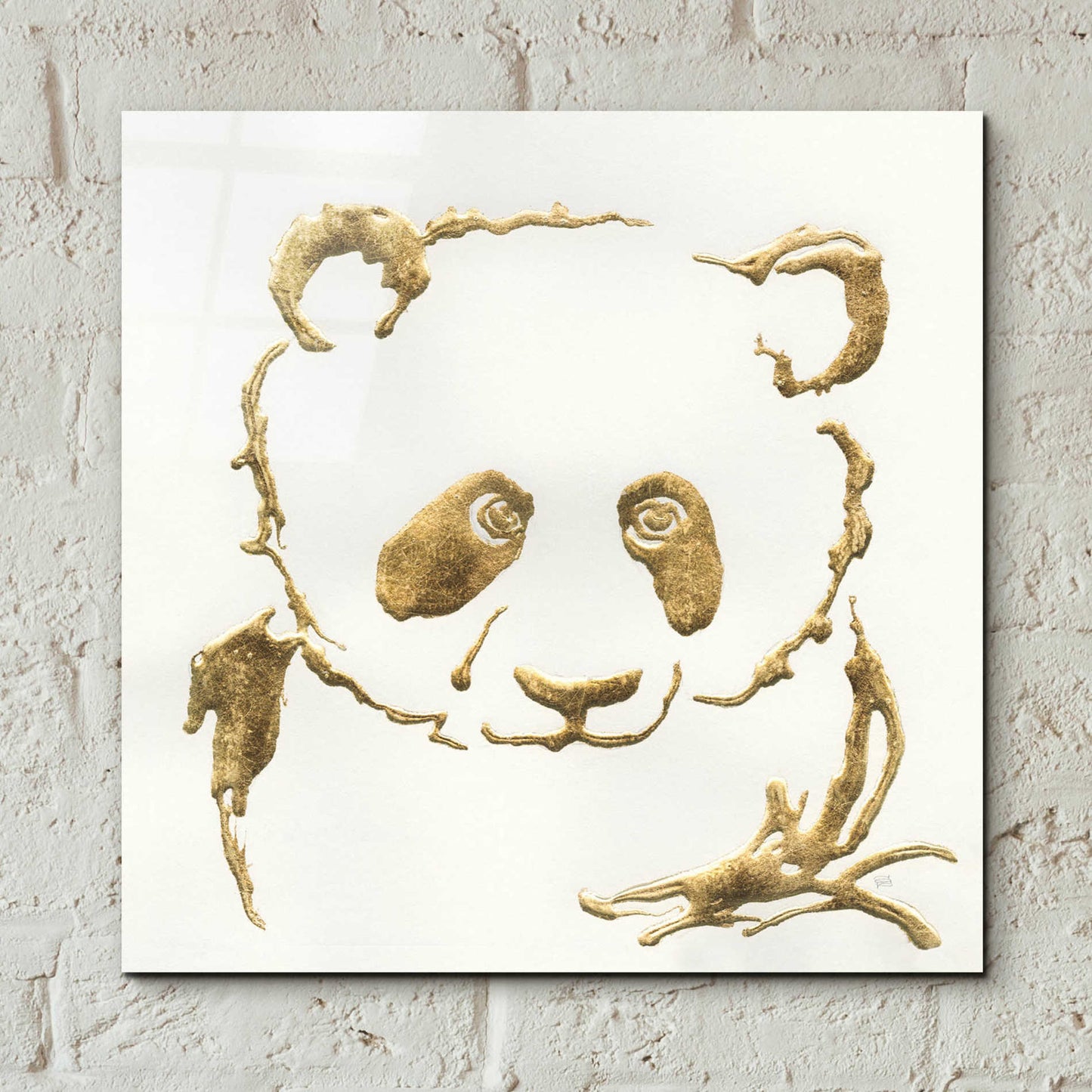 Epic Art  'Gilded Panda' by Chris Paschke,12x12