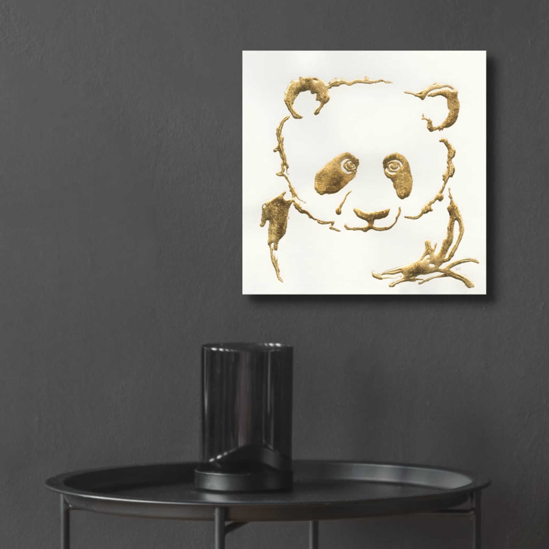 Epic Art  'Gilded Panda' by Chris Paschke,12x12