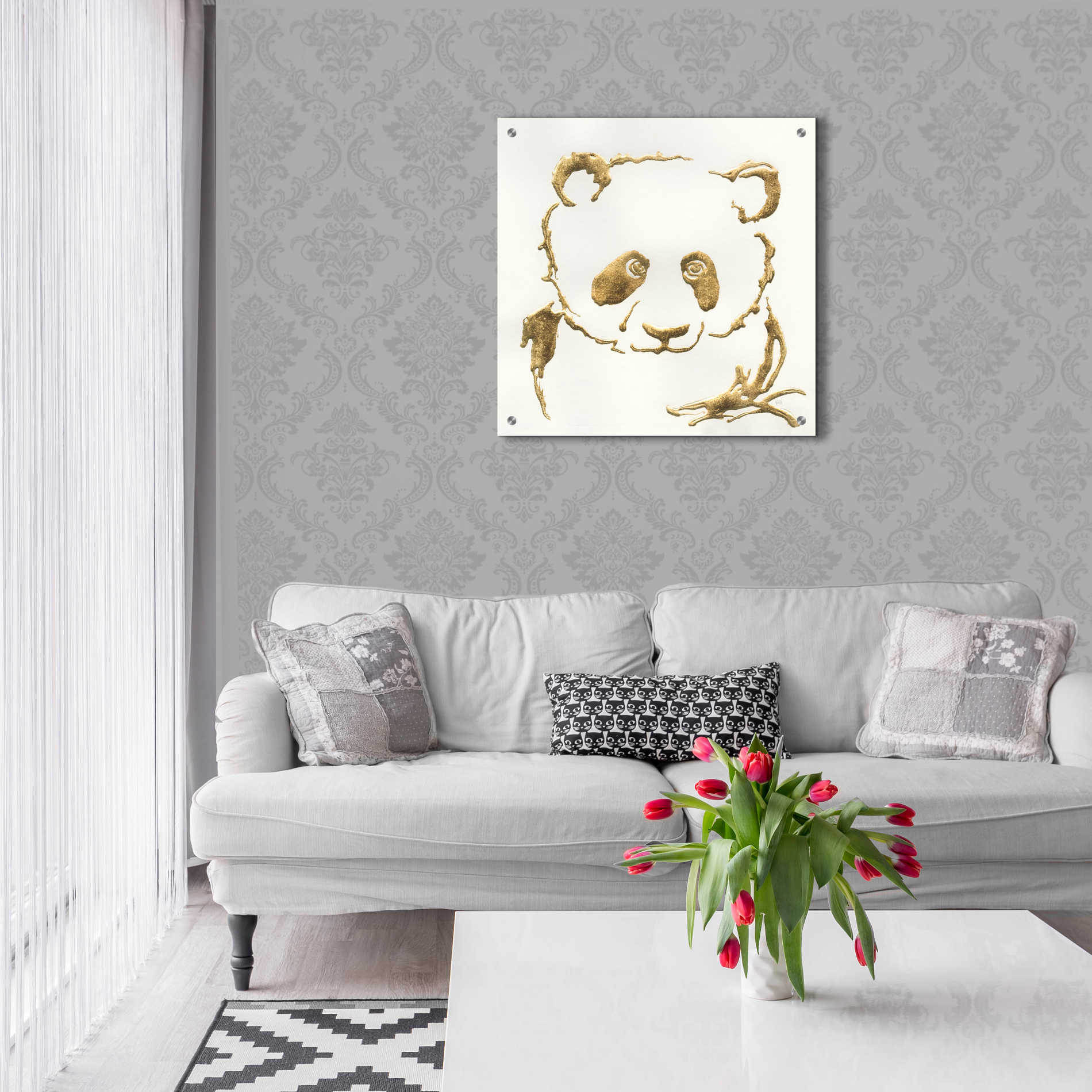 Epic Art  'Gilded Panda' by Chris Paschke,24x24