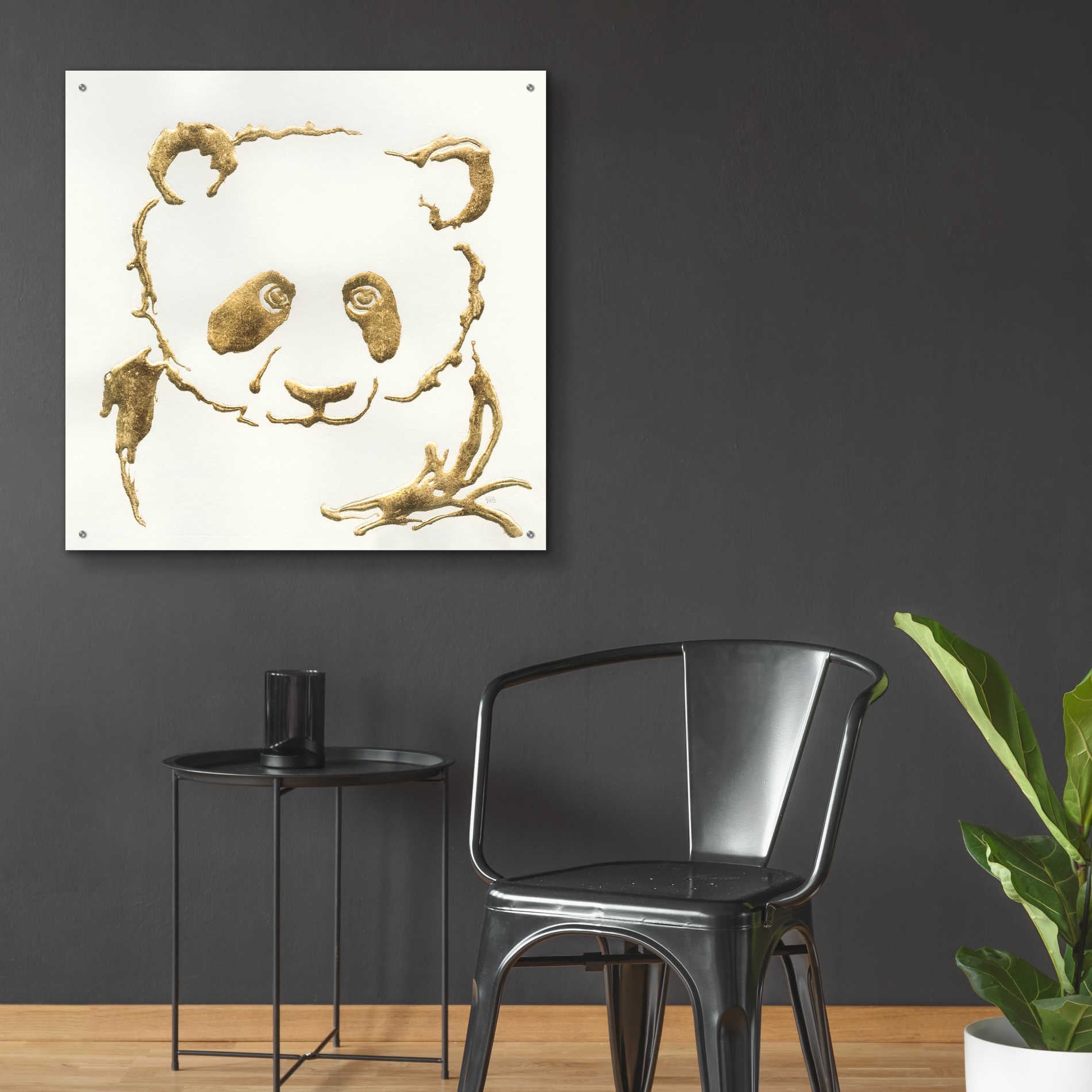 Epic Art  'Gilded Panda' by Chris Paschke,36x36