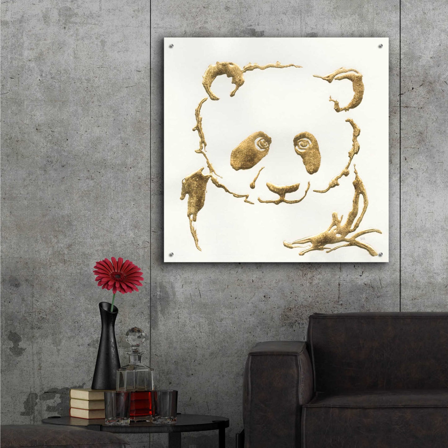 Epic Art  'Gilded Panda' by Chris Paschke,36x36