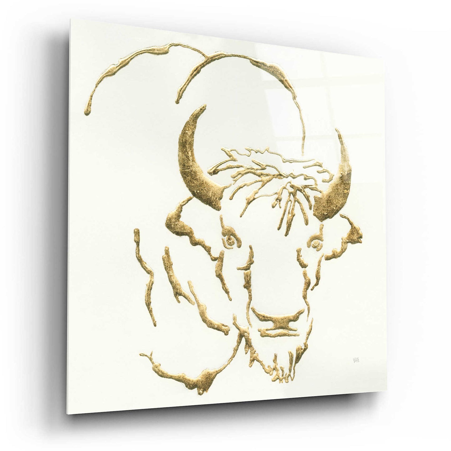 Epic Art  'Gilded Bison' by Chris Paschke,12x12