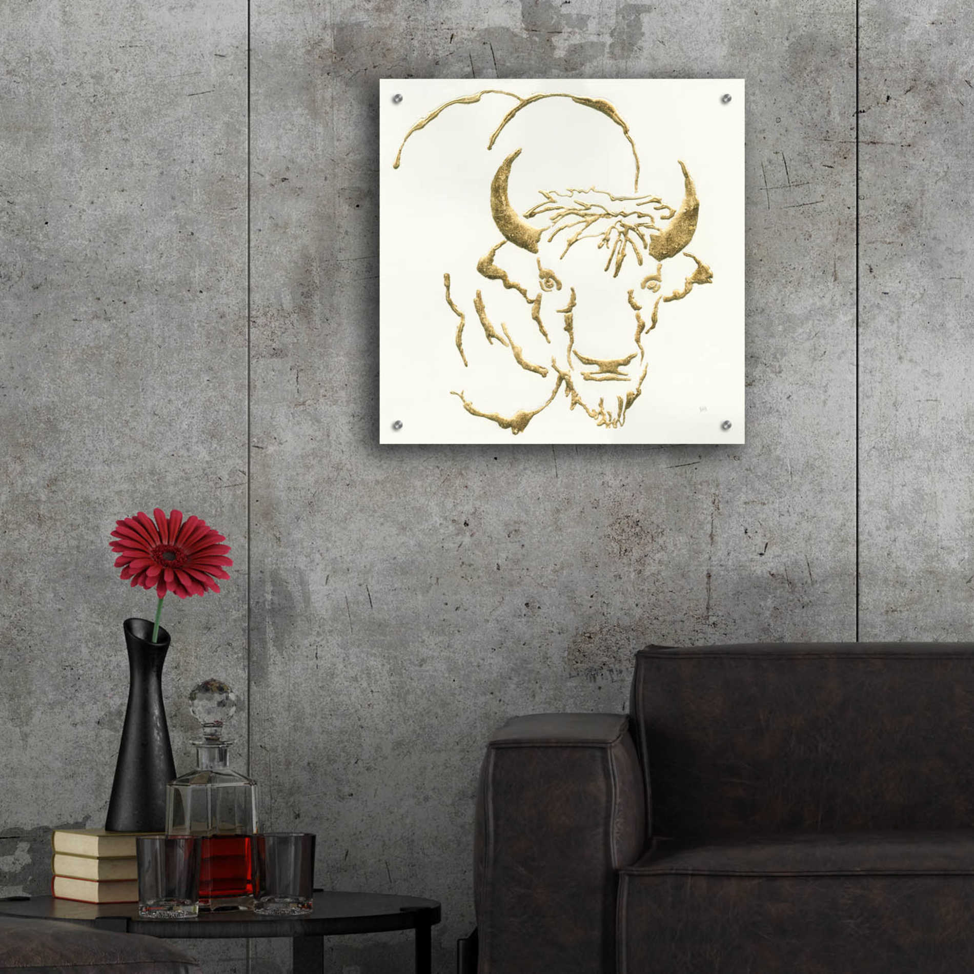 Epic Art  'Gilded Bison' by Chris Paschke,24x24