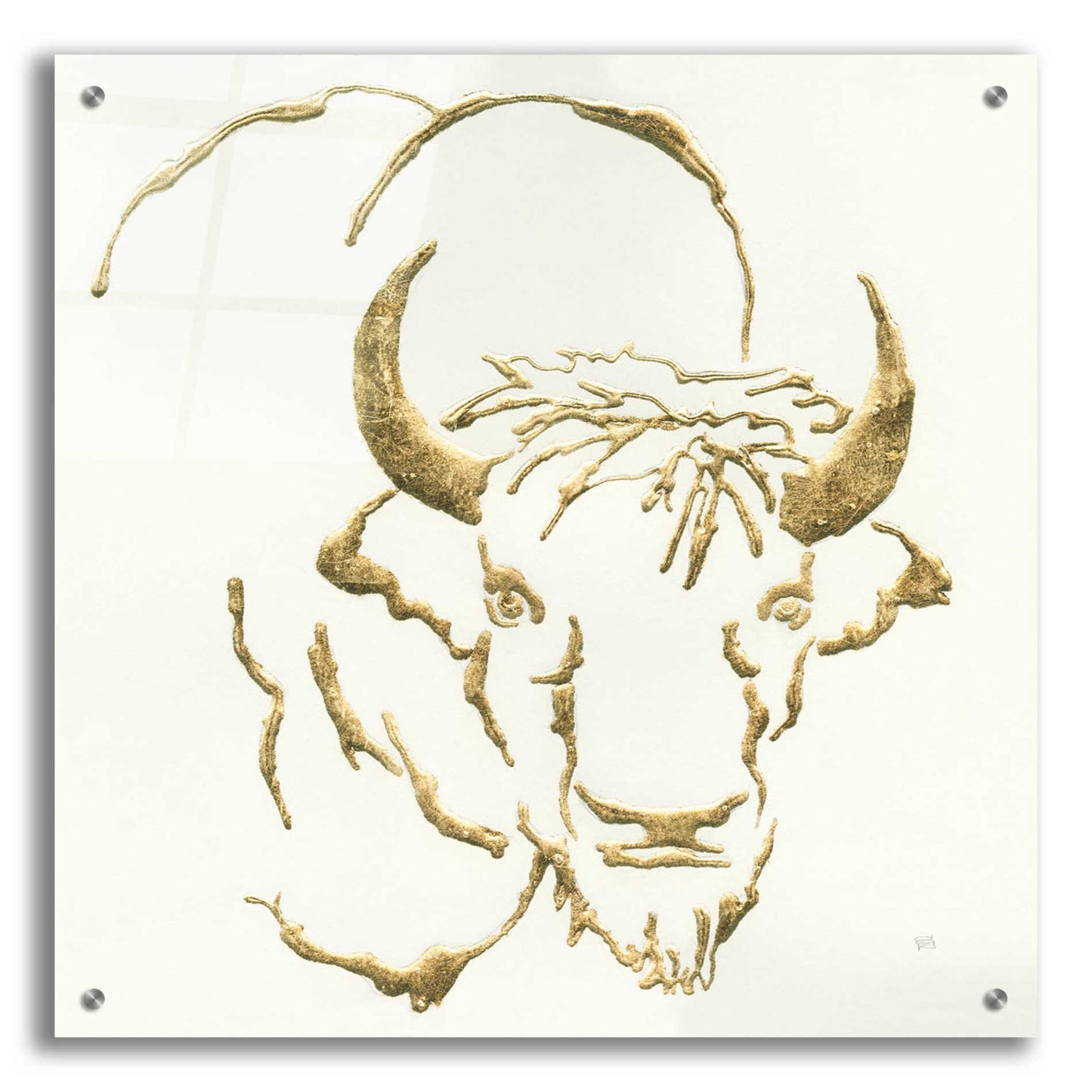 Epic Art  'Gilded Bison' by Chris Paschke,24x24