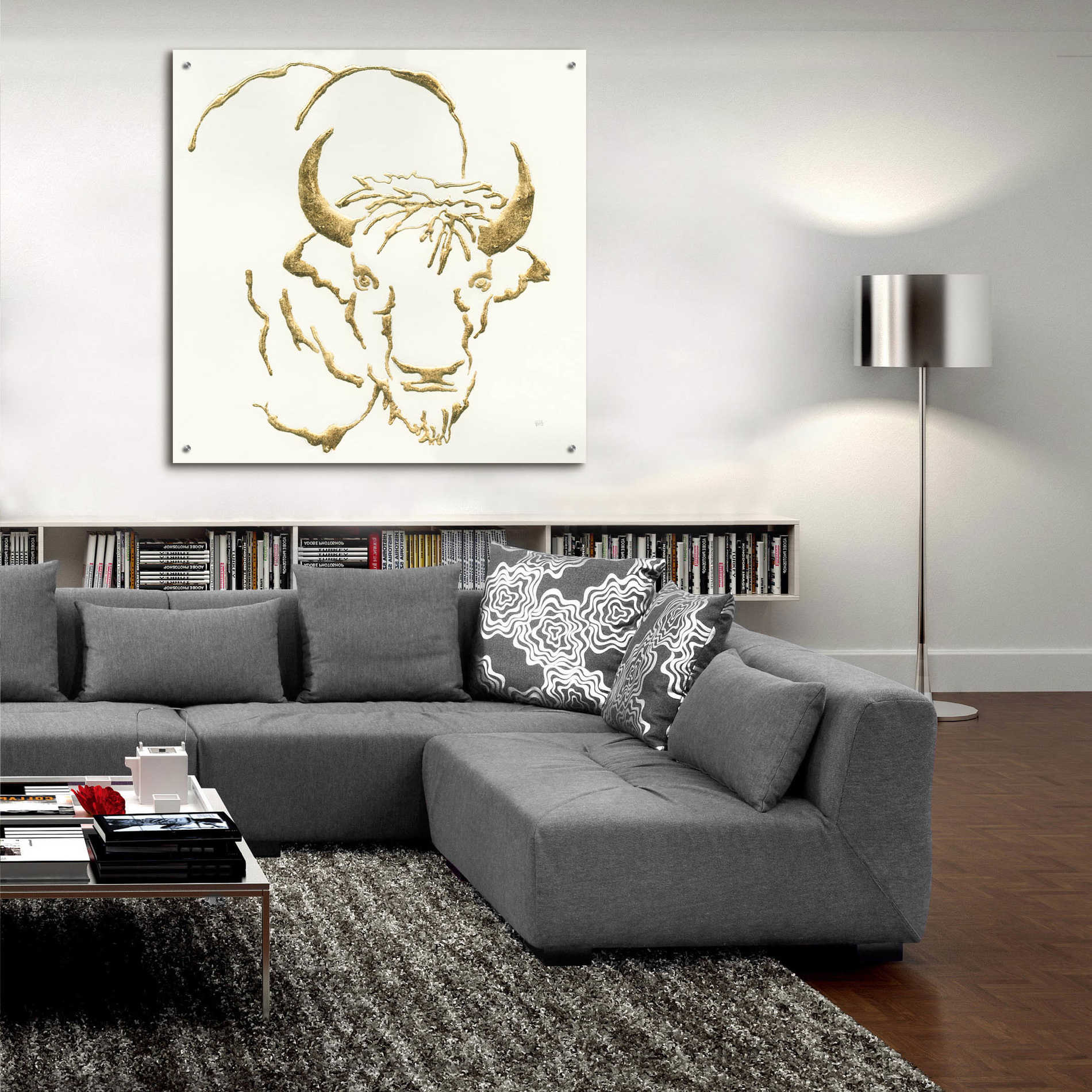 Epic Art  'Gilded Bison' by Chris Paschke,36x36