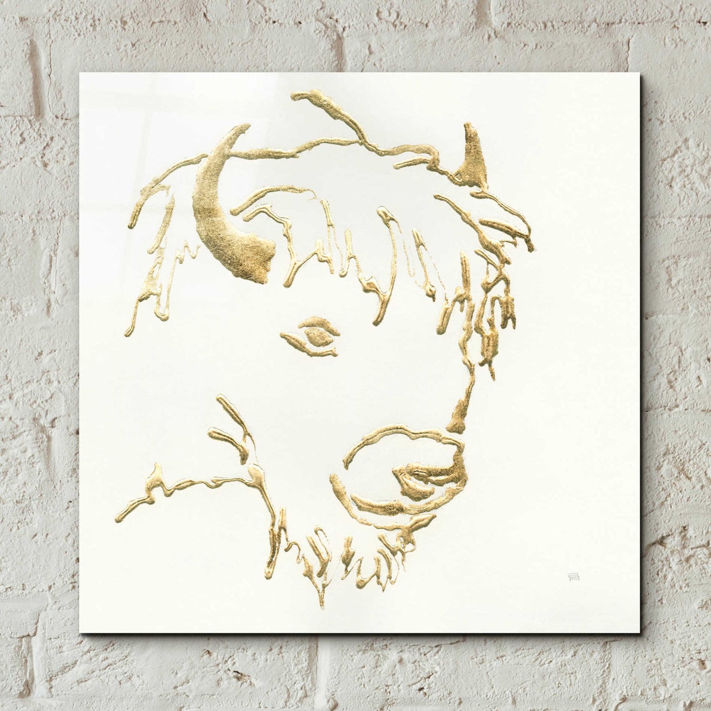 Epic Art  'Gilded Buffalo' by Chris Paschke,12x12