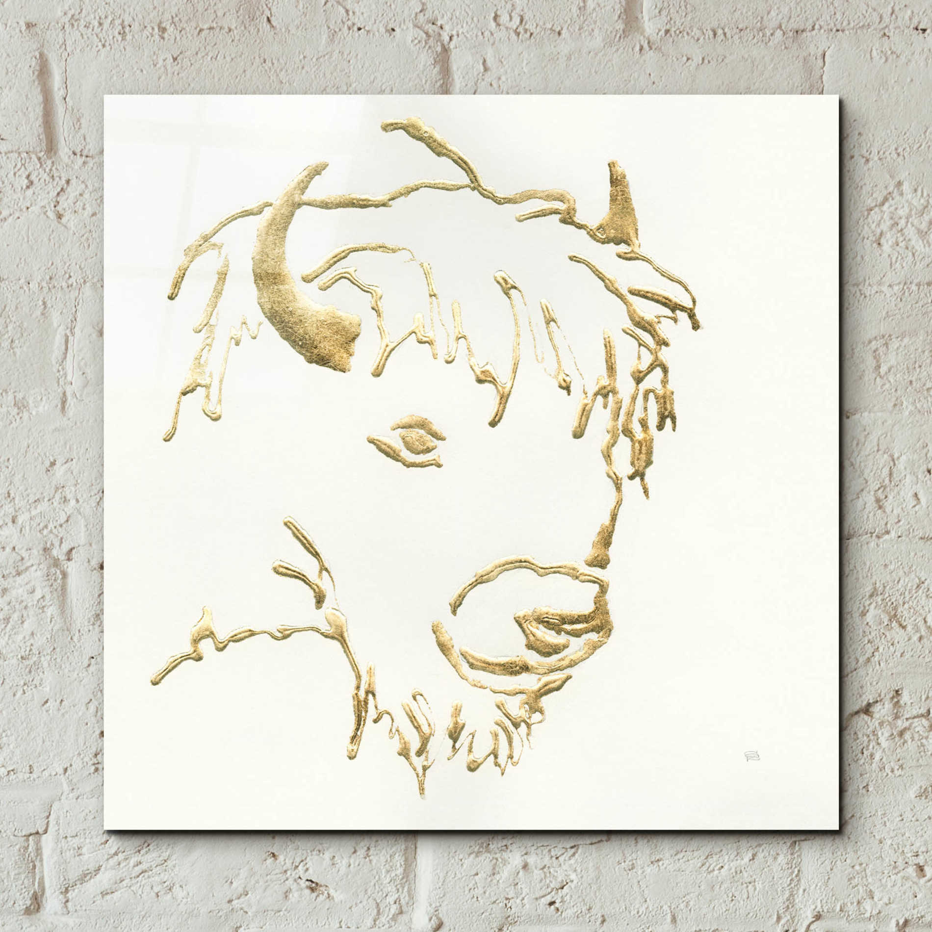 Epic Art  'Gilded Buffalo' by Chris Paschke,12x12