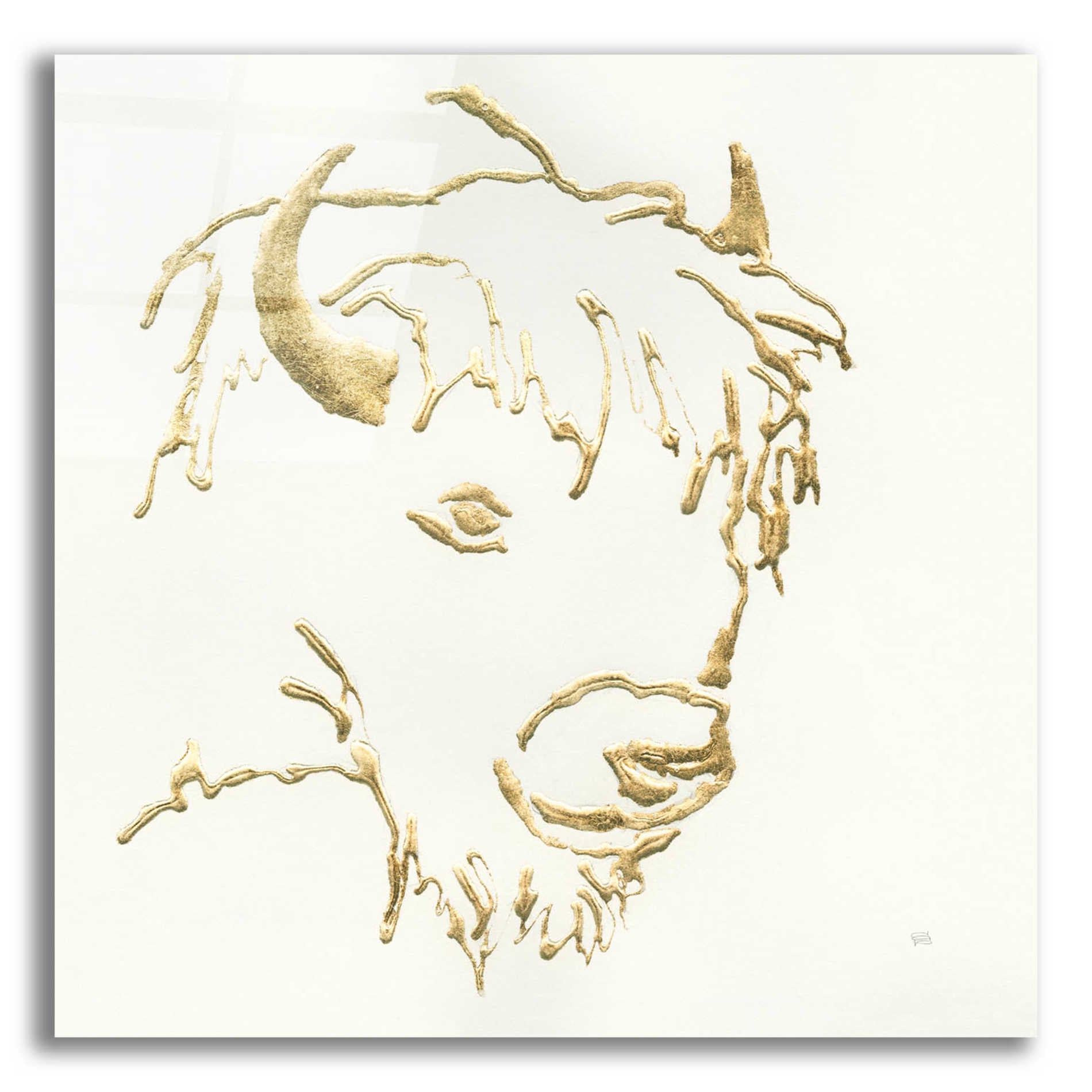 Epic Art  'Gilded Buffalo' by Chris Paschke,12x12