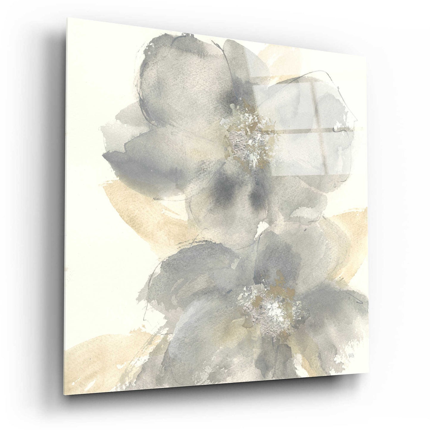 Epic Art  'Floral Gray II' by Chris Paschke,12x12