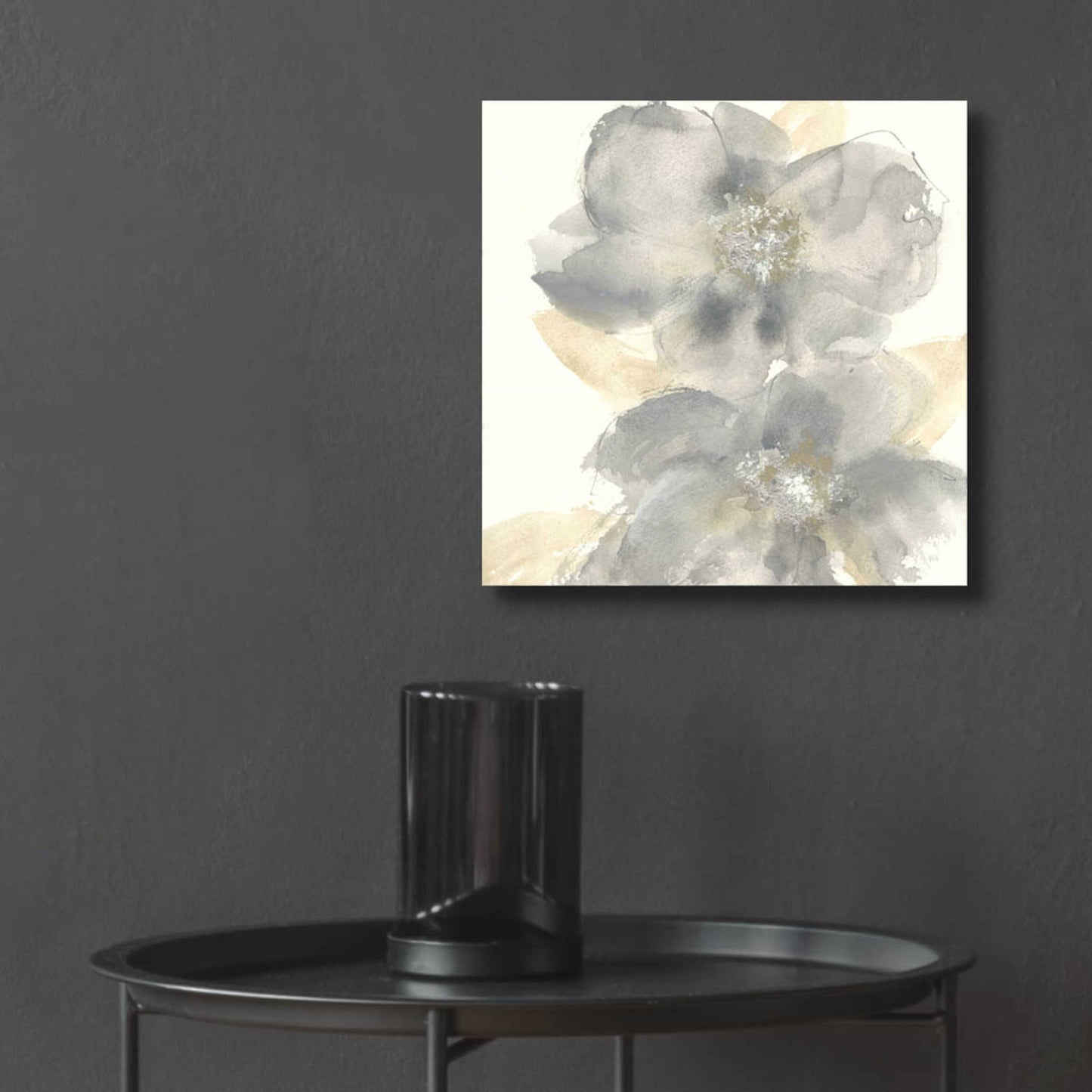 Epic Art  'Floral Gray II' by Chris Paschke,12x12