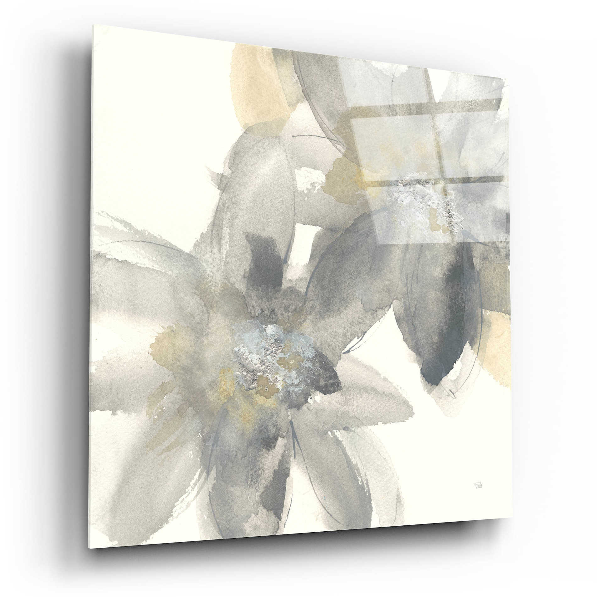 Epic Art  'Gray And Silver Flowers II' by Chris Paschke,12x12