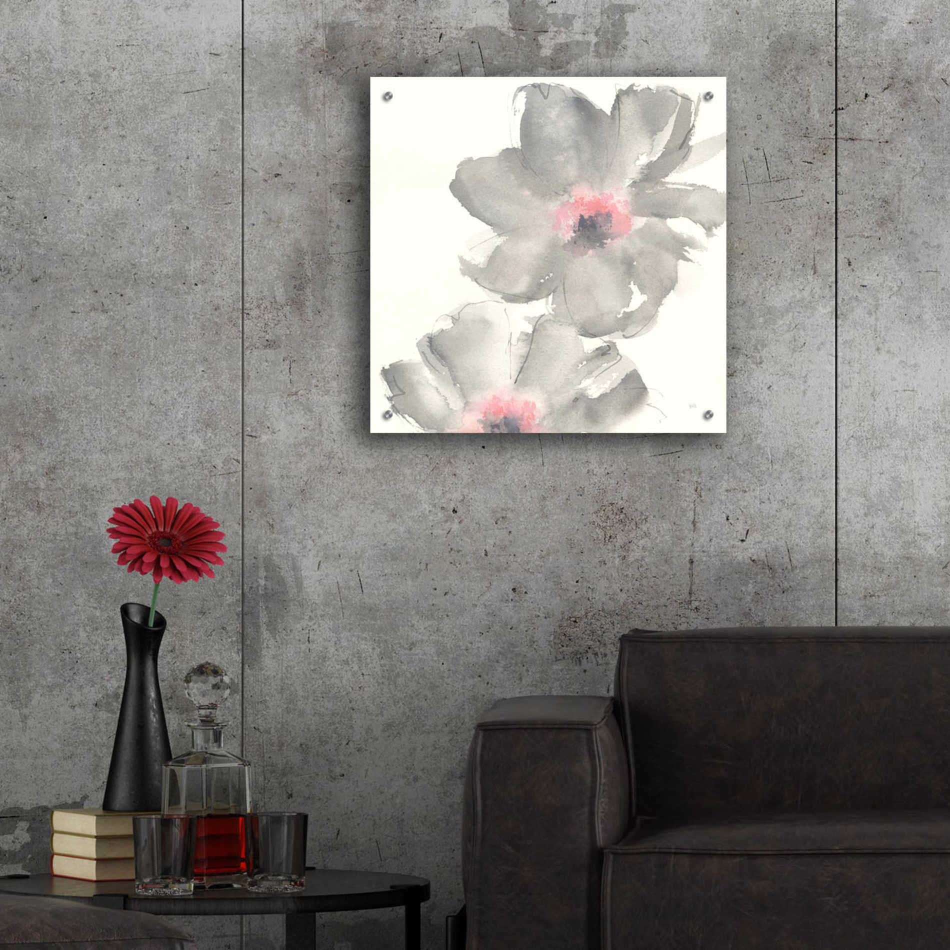 Epic Art  'Gray Blush Cosmos II' by Chris Paschke,24x24