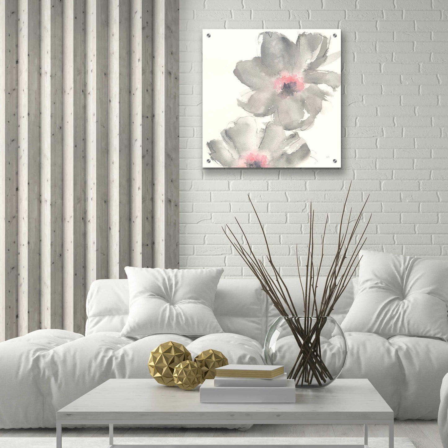 Epic Art  'Gray Blush Cosmos II' by Chris Paschke,24x24