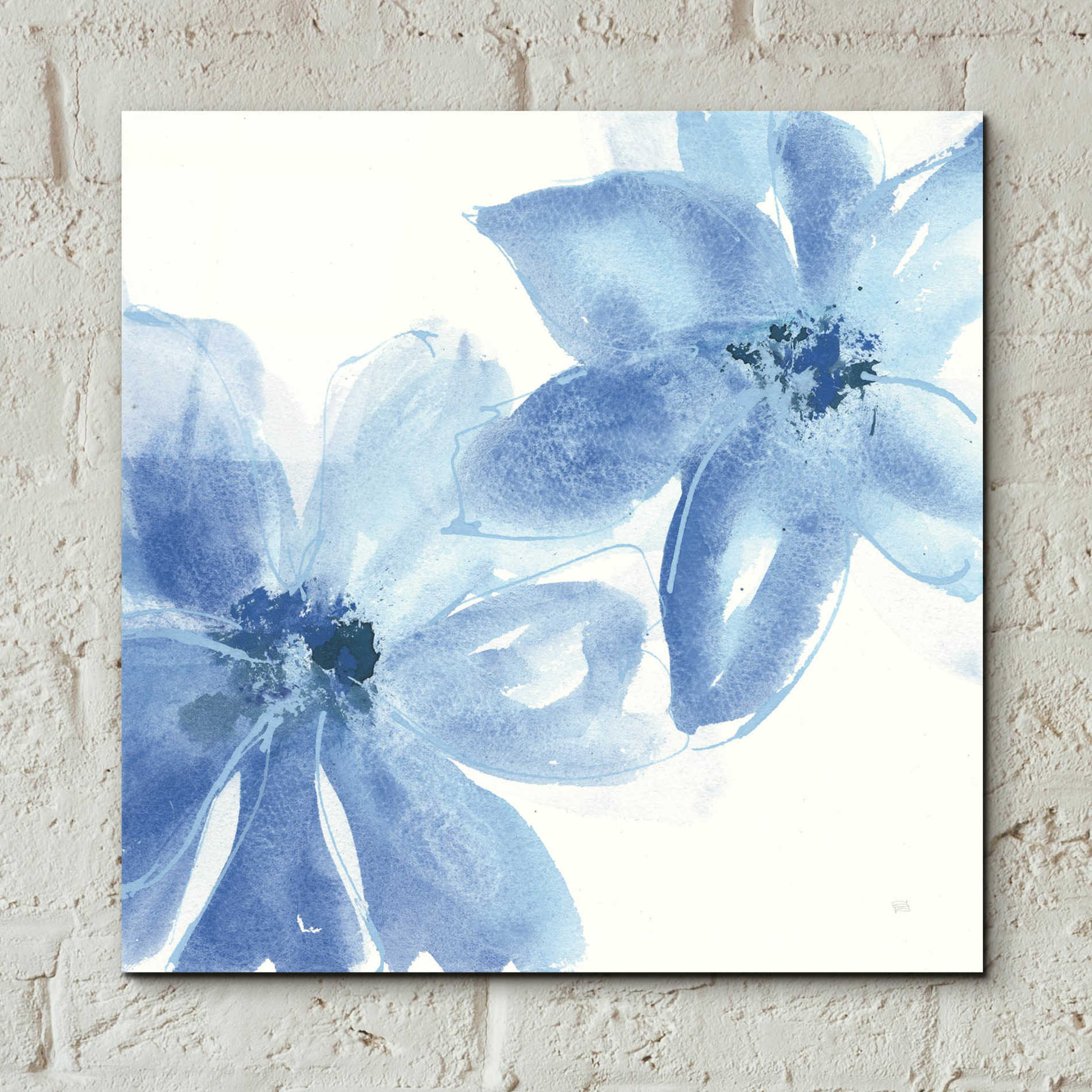 Epic Art  'Cobalt Clematis II' by Chris Paschke,12x12