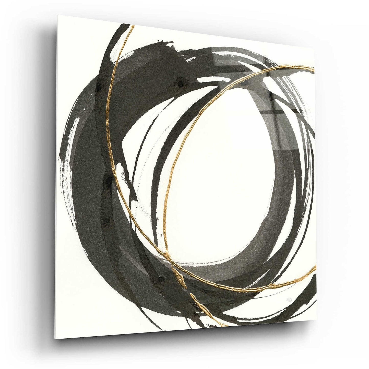 Epic Art  'Gilded Enso I' by Chris Paschke,12x12